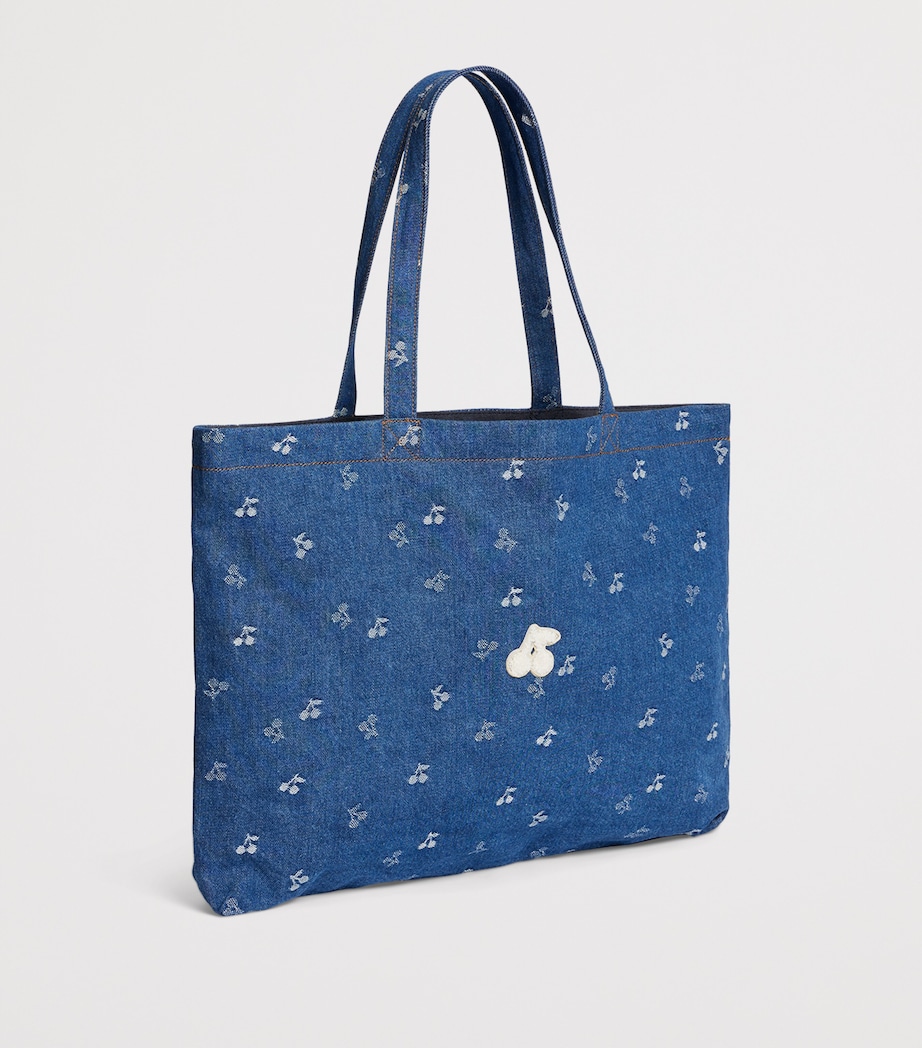 Denim Cherry Tote Bag IMP JEAN CLAIR Image 2