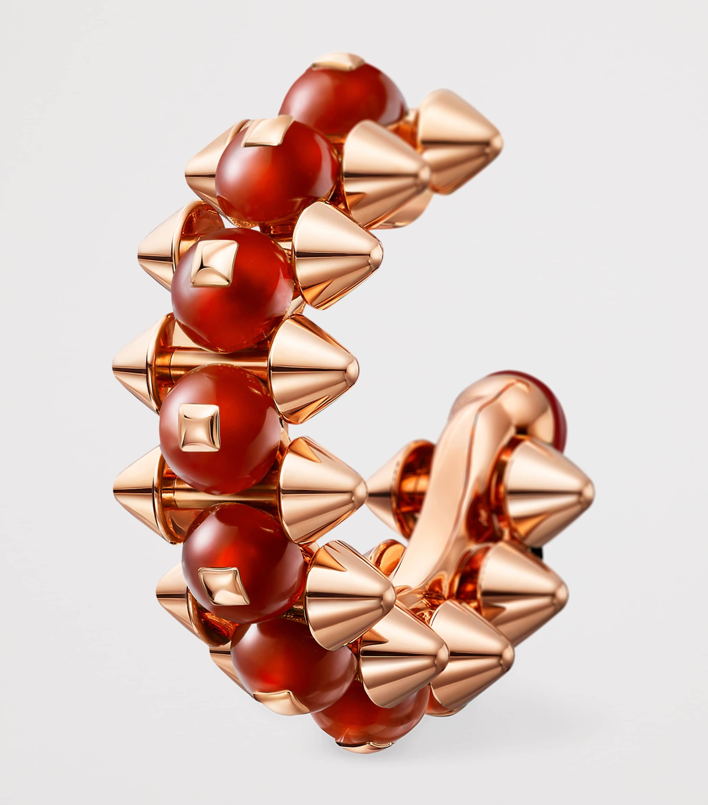 Cartier Rose Gold and Agate Clash de Cartier Hoop Earrings Rose Gold Image 5