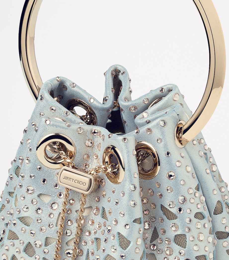 Jimmy Choo Micro Leather Bon Bon Top-Handle Bag Gold/light Gold Image 4