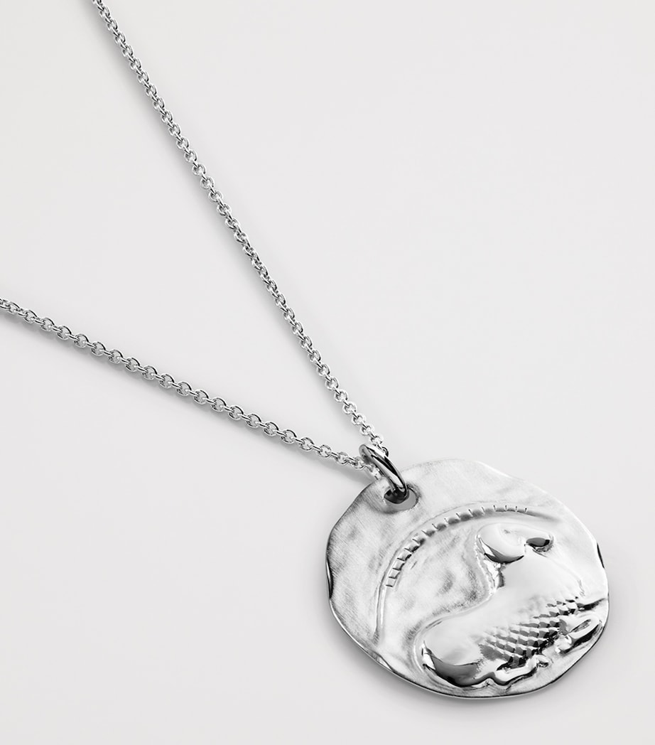 Monica Vinader Sterling Silver Aries Zodiac Necklace Sterling Silver Image 2