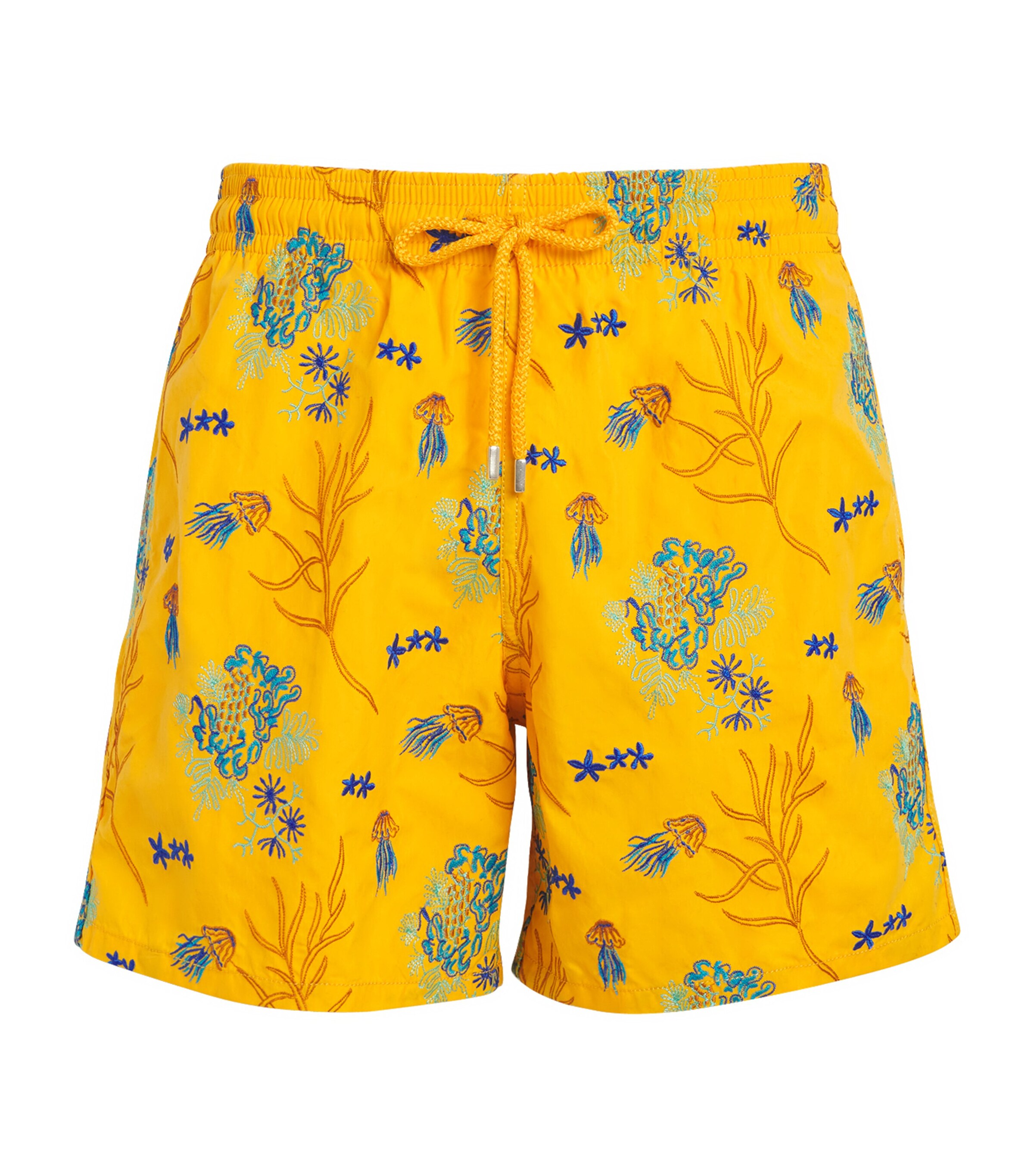 Vilebrequin Medusa Flowers Embroidered Mistral Swim Shorts | Men Clothing | Swimwear | Designers | Vilebrequin