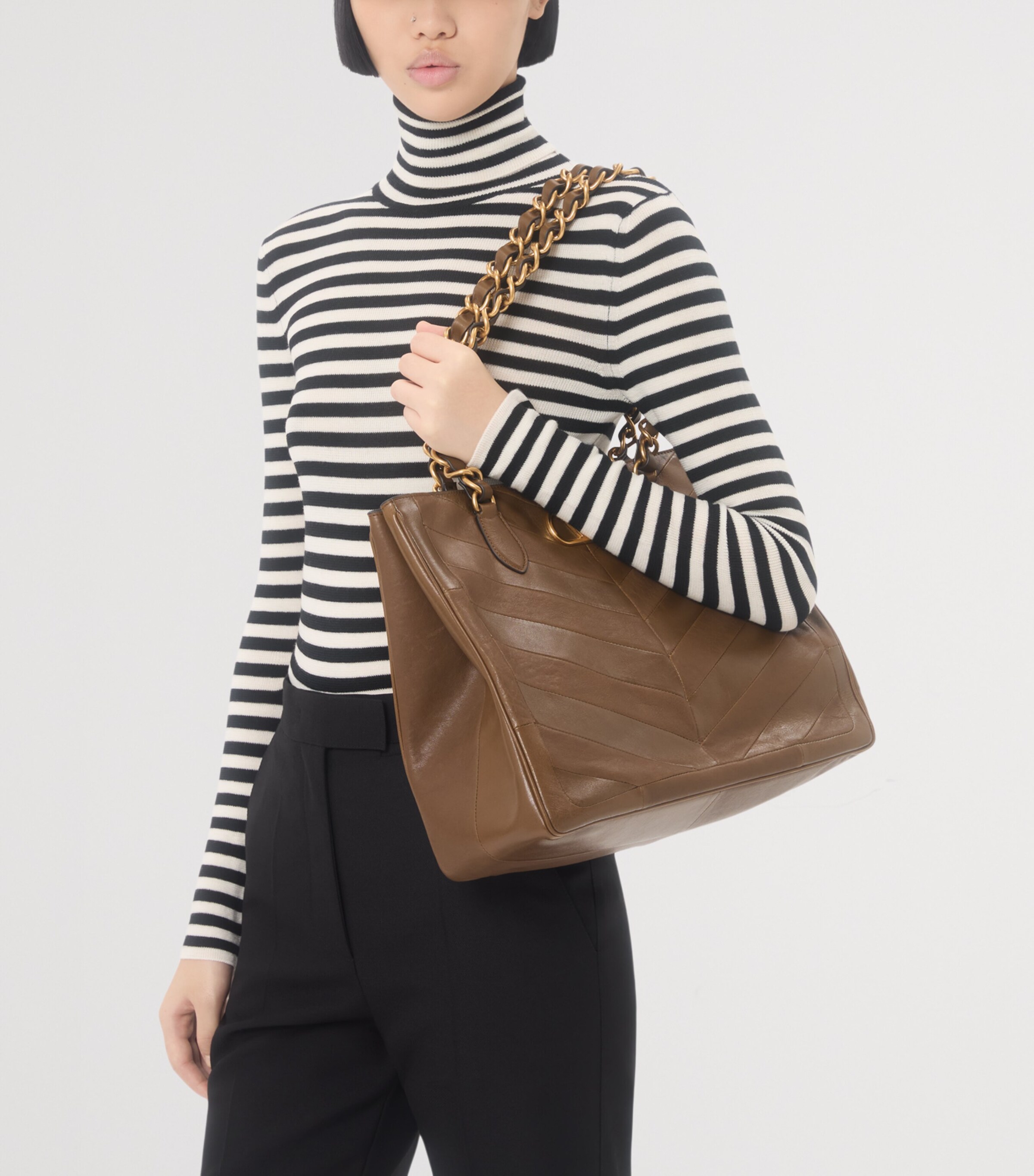 Valentino Womens Virgin Wool Stripe Sweater Image 6