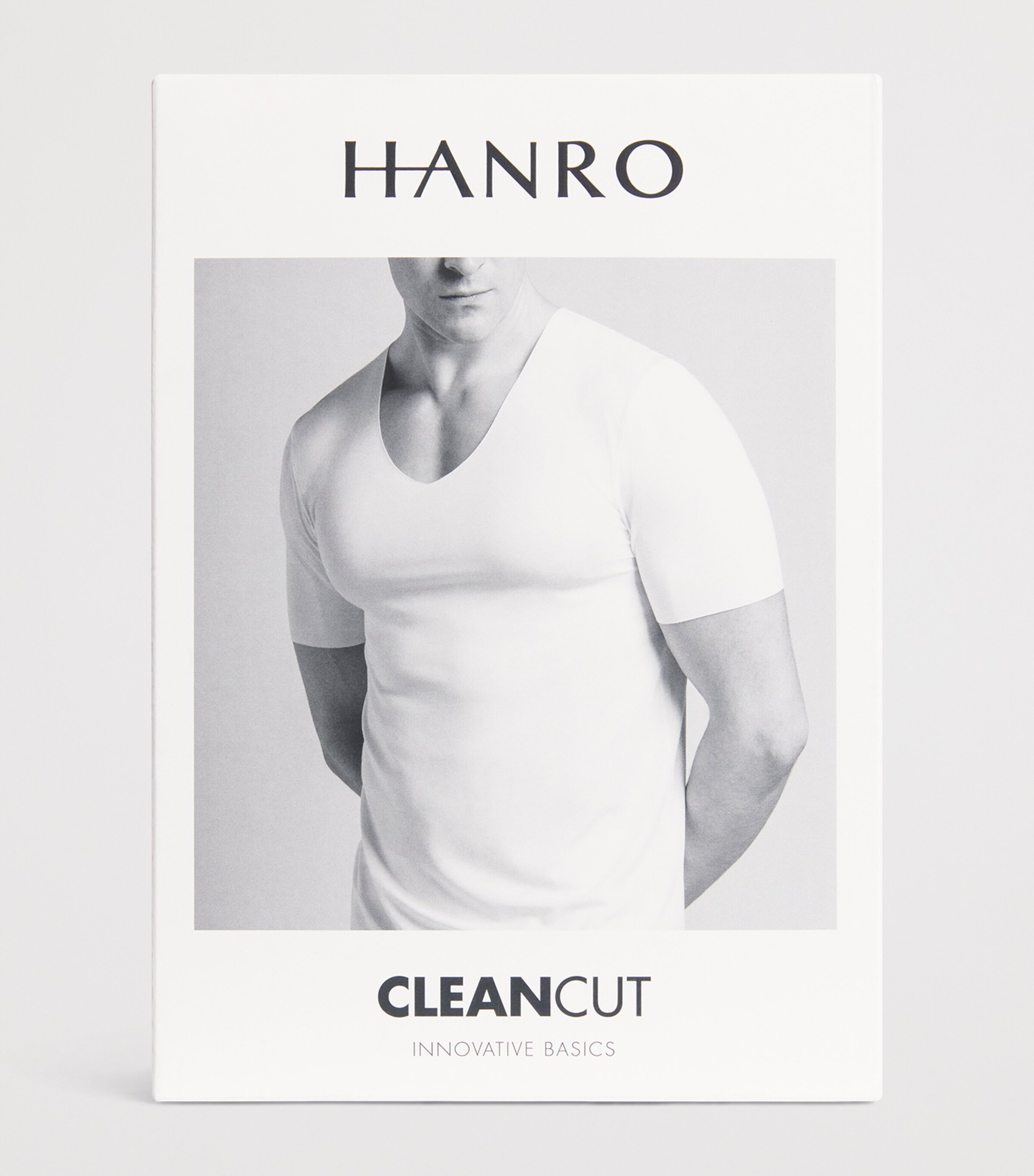 Clean Cut V-Neck T-Shirt 0101 WHITE Image 5
