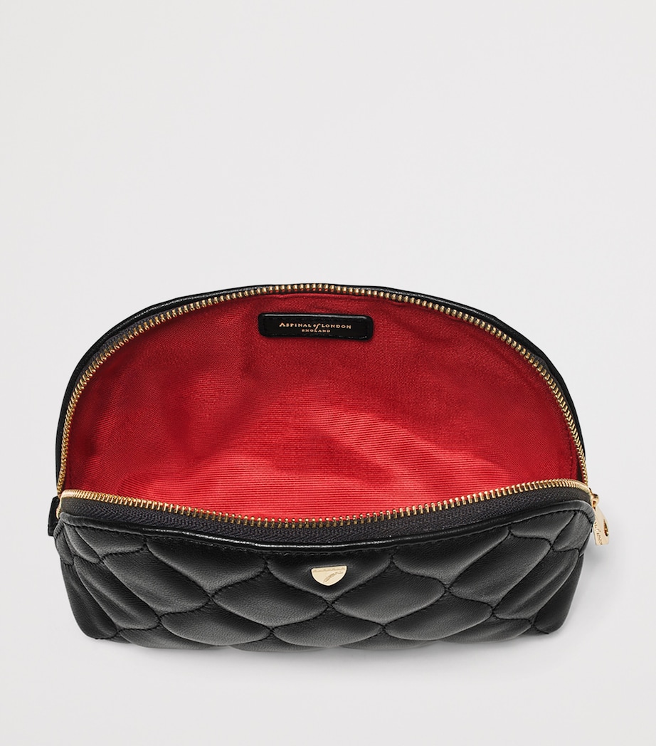 Aspinal Of London Small Leather Cosmetic Case Black Image 4