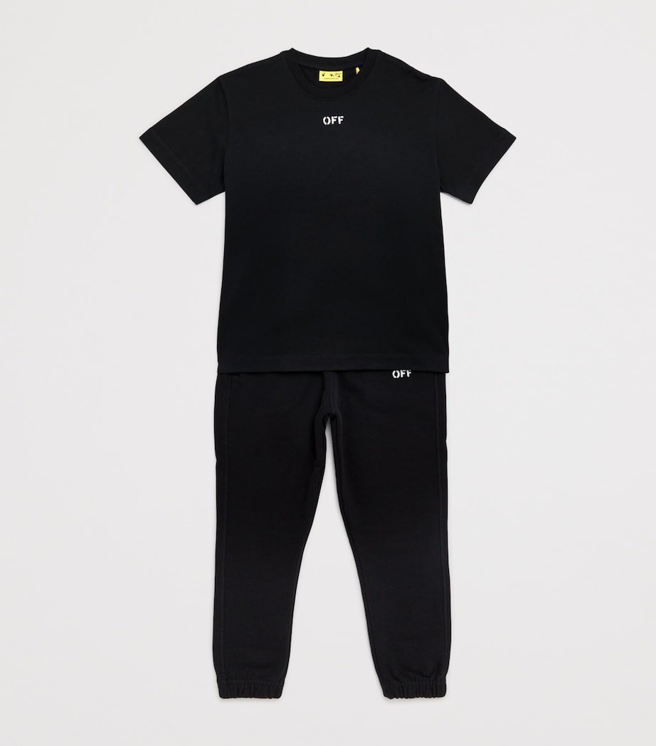 Off Stamp Logo T-Shirt (4-12 Years) 1001BLACK-WHITE Image 3