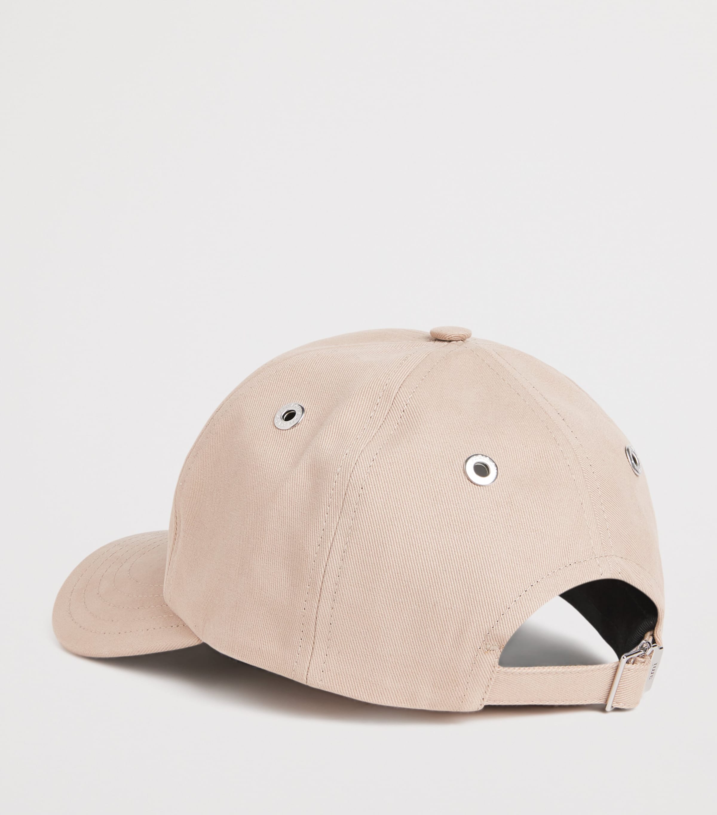 Cotton Logo Embroidered Baseball Cap BEIGE TAUPE - A036 Image 2