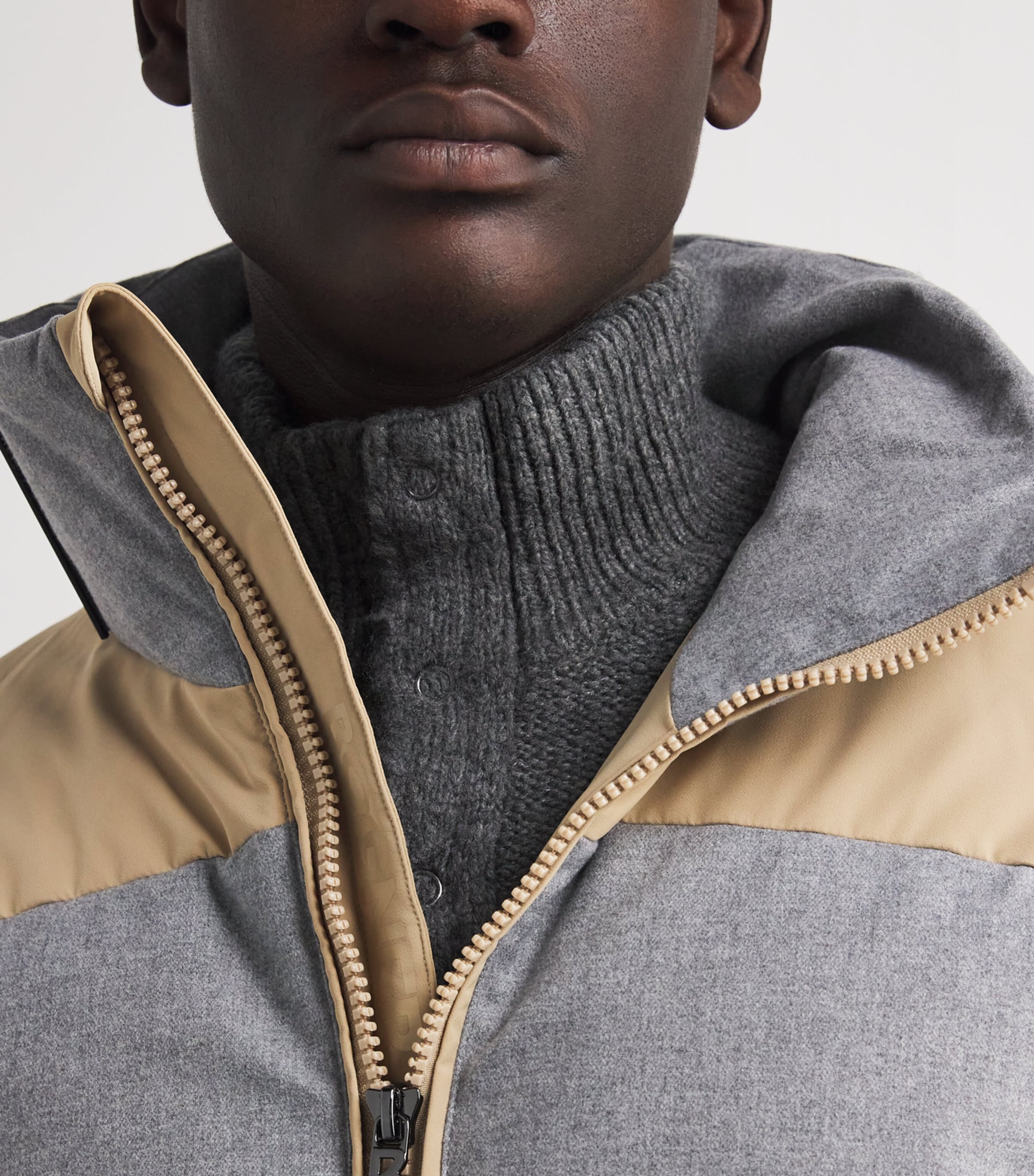 Down-Filled Wali Ski Jacket 012-LIGHT GREY MEL Image 7