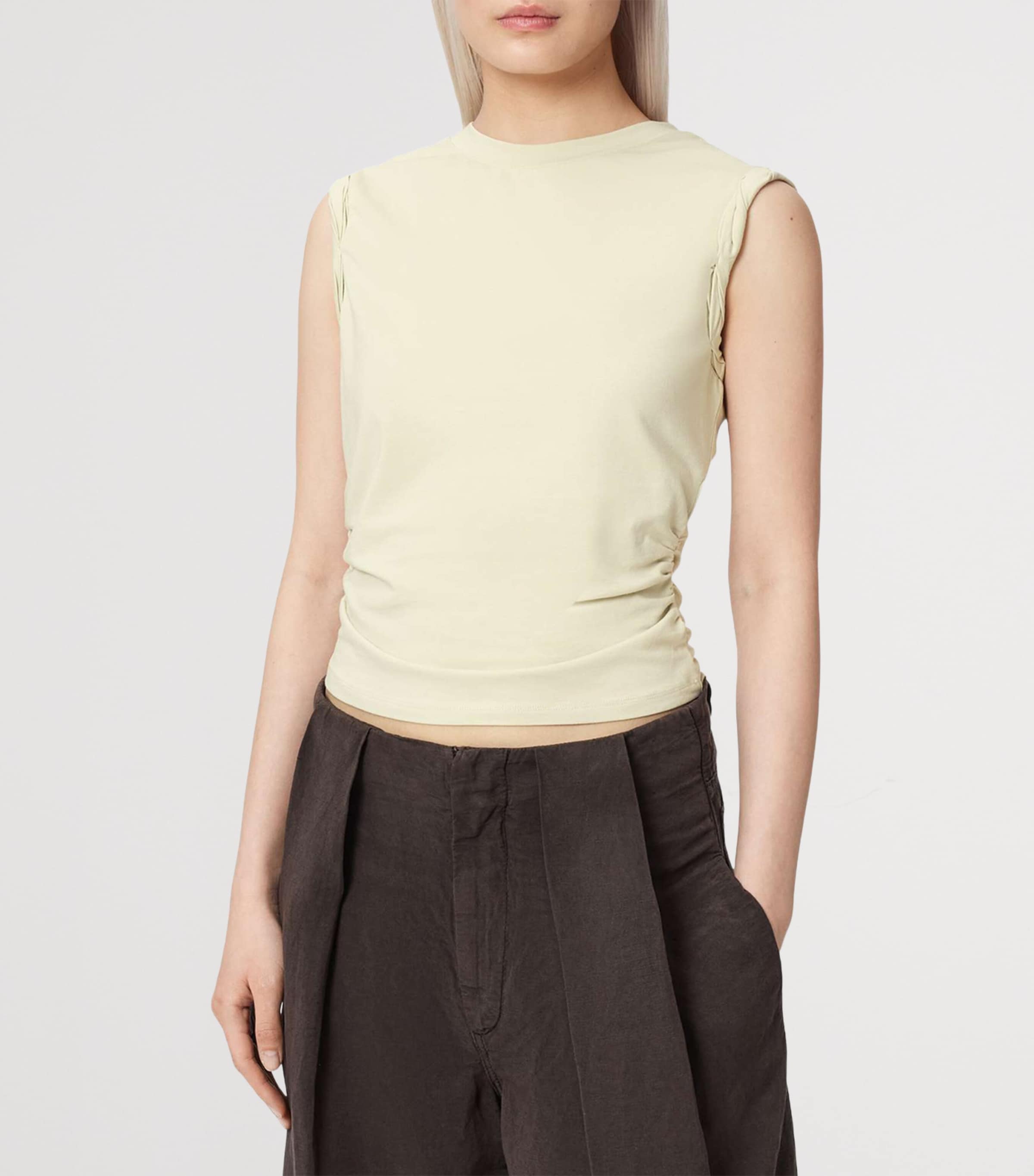 AllSaints Womens West Tank Top Haze Green Image 3