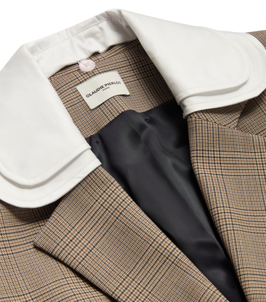 Wool-Blend Checked Blazer MULTICOLORED Image 2