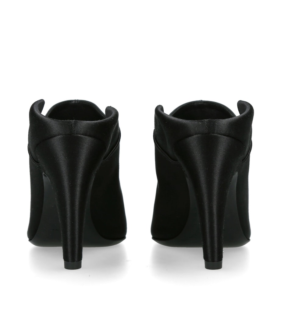 Alaïa Satin Mules 90 Black Image 2
