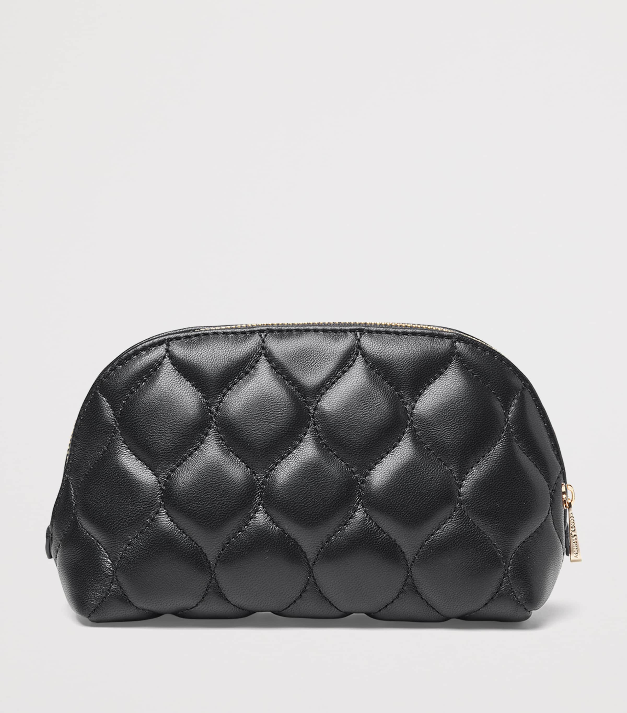 Aspinal Of London Small Leather Cosmetic Case Black Image 2
