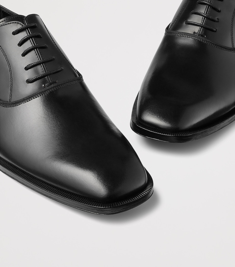 Foxley Leather Oxford Shoes BLACK Image 2