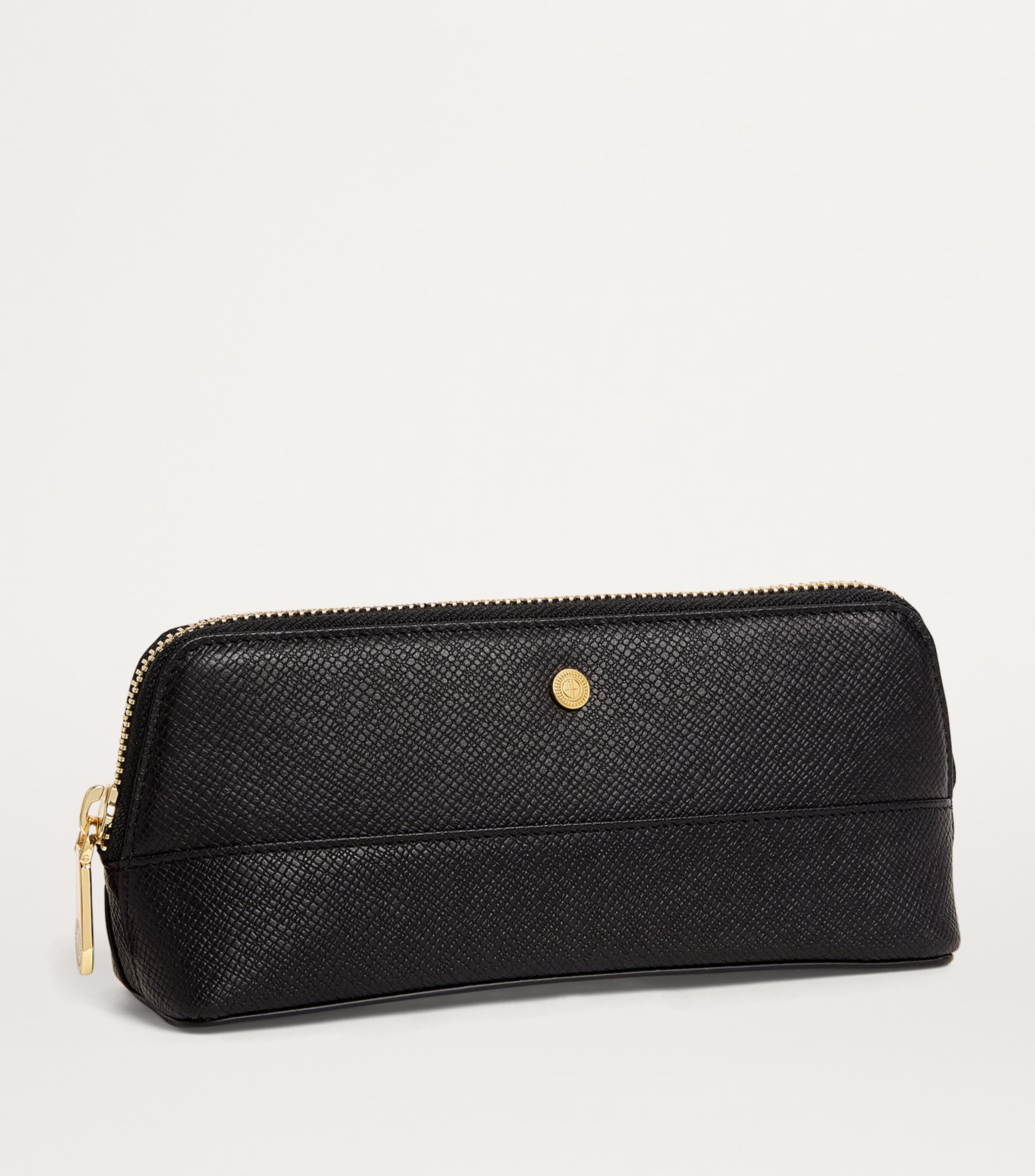 Harrods Leather Pencil Case Black Image 2