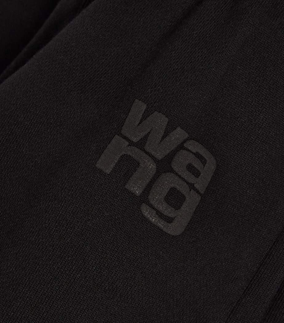 Cotton Logo Sweatpants BLACK 001 Image 5