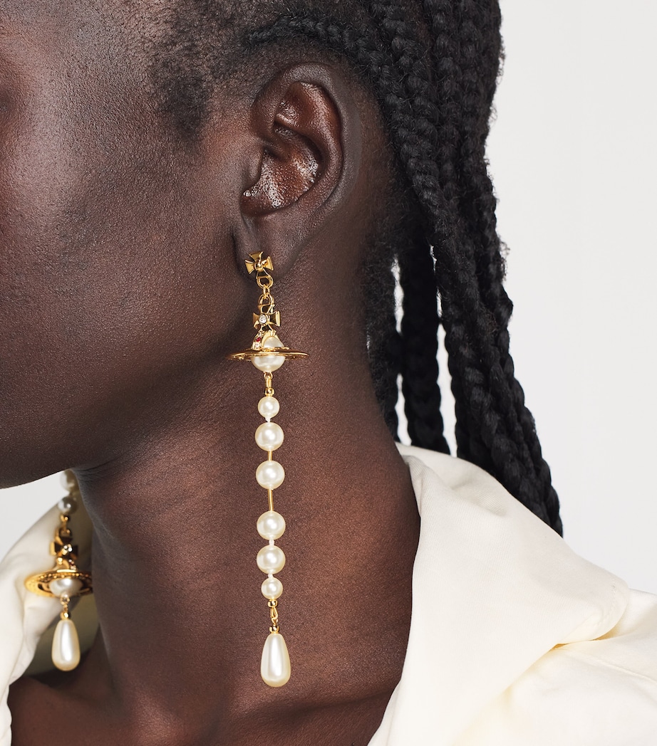 Vivienne Westwood Broken Pearl Earrings Image 4
