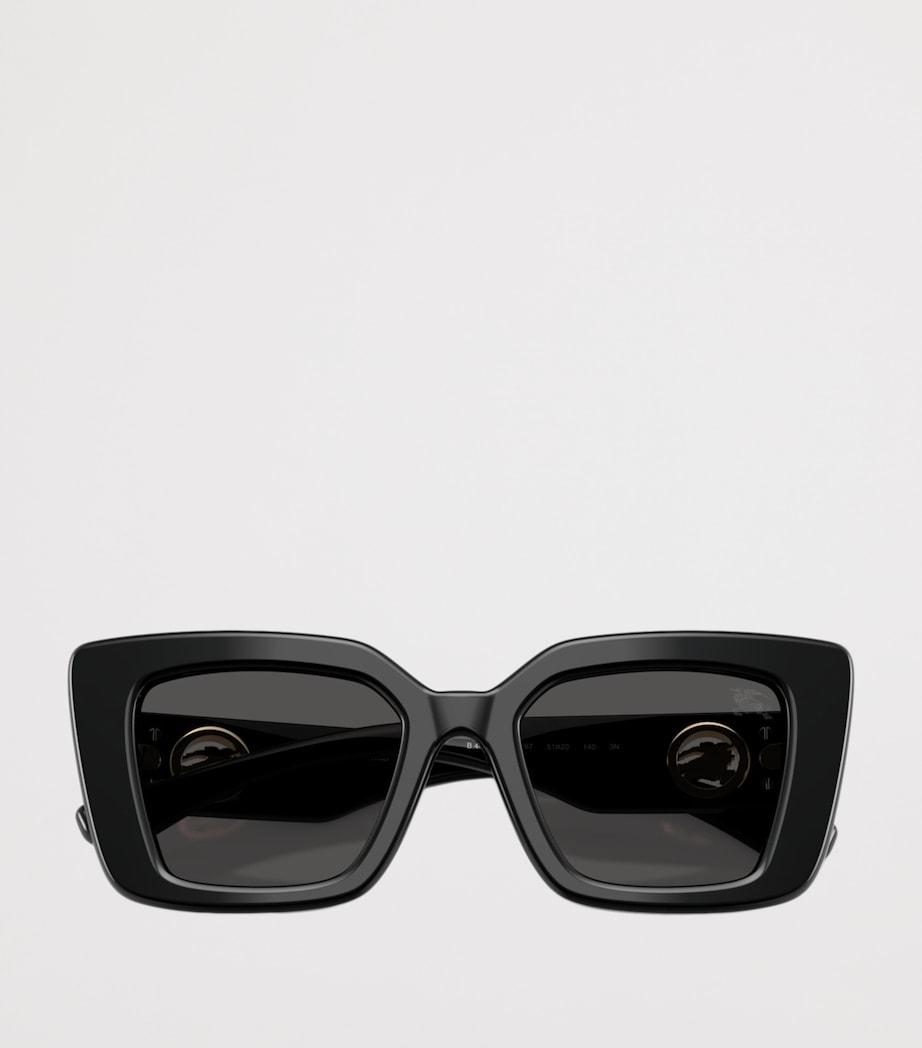 Burberry Acetate BE4476 Cat Eye Sunglasses Black Image 5