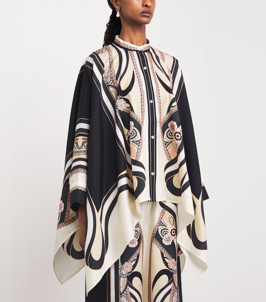 La Doublej Womens Silk Foulard Blouse Placée Image 4