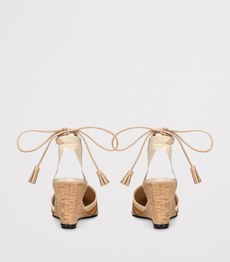 Embroidered Cruisette Wedge Heels 75 MULT/OTHER Image 2