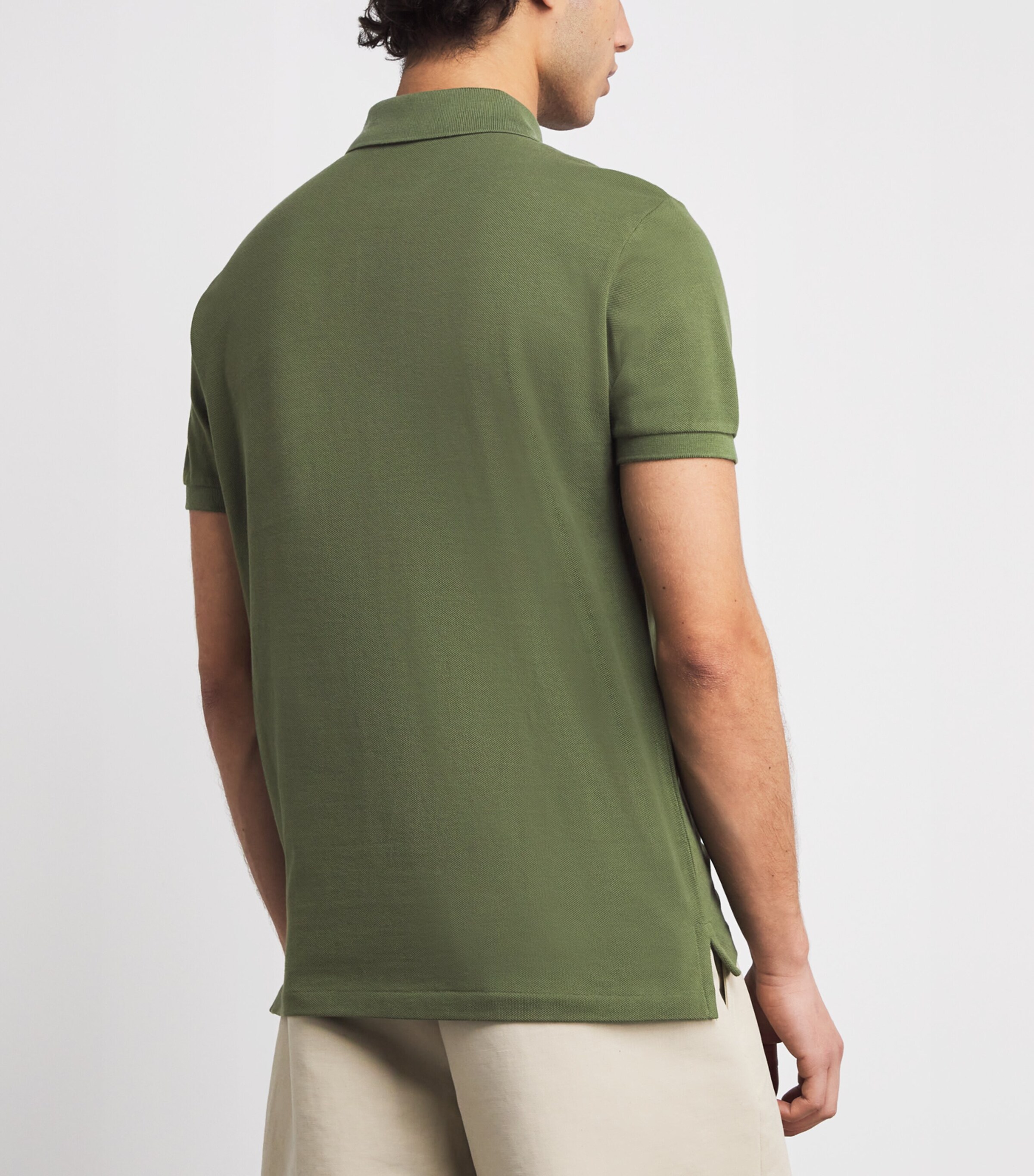 Cotton Mesh Custom-Fit Polo Shirt SUPPLY OLIVE Image 4