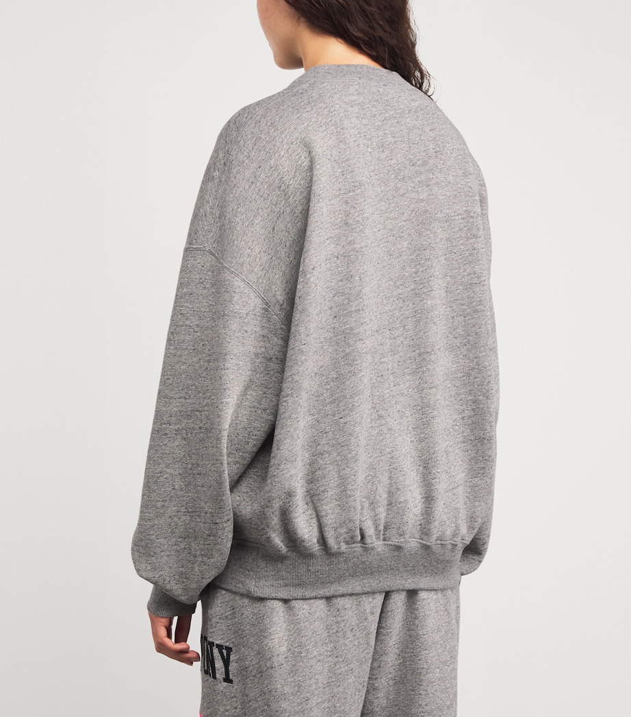 Cotton-Blend Pink Pony Sweatshirt DARK VINTAGE HEATHER Image 4