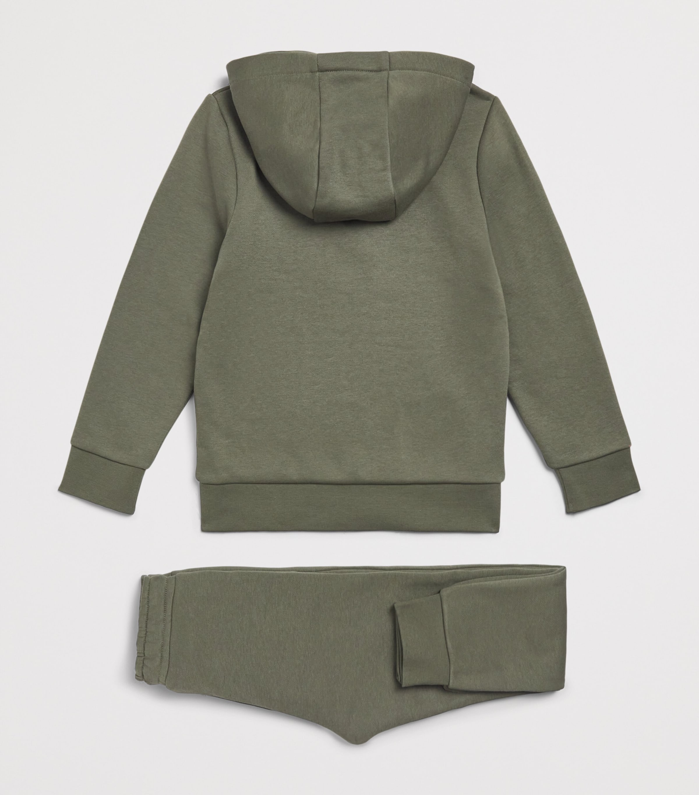 BOSS Kidswear Cotton-Blend Hoodie and Sweatpants Set (4-16 Years) Olive Night Image 2
