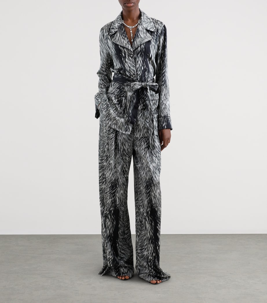 Silk-Blend Printed Shirt HI3VQ-PELLICCIA FDO. Image 2