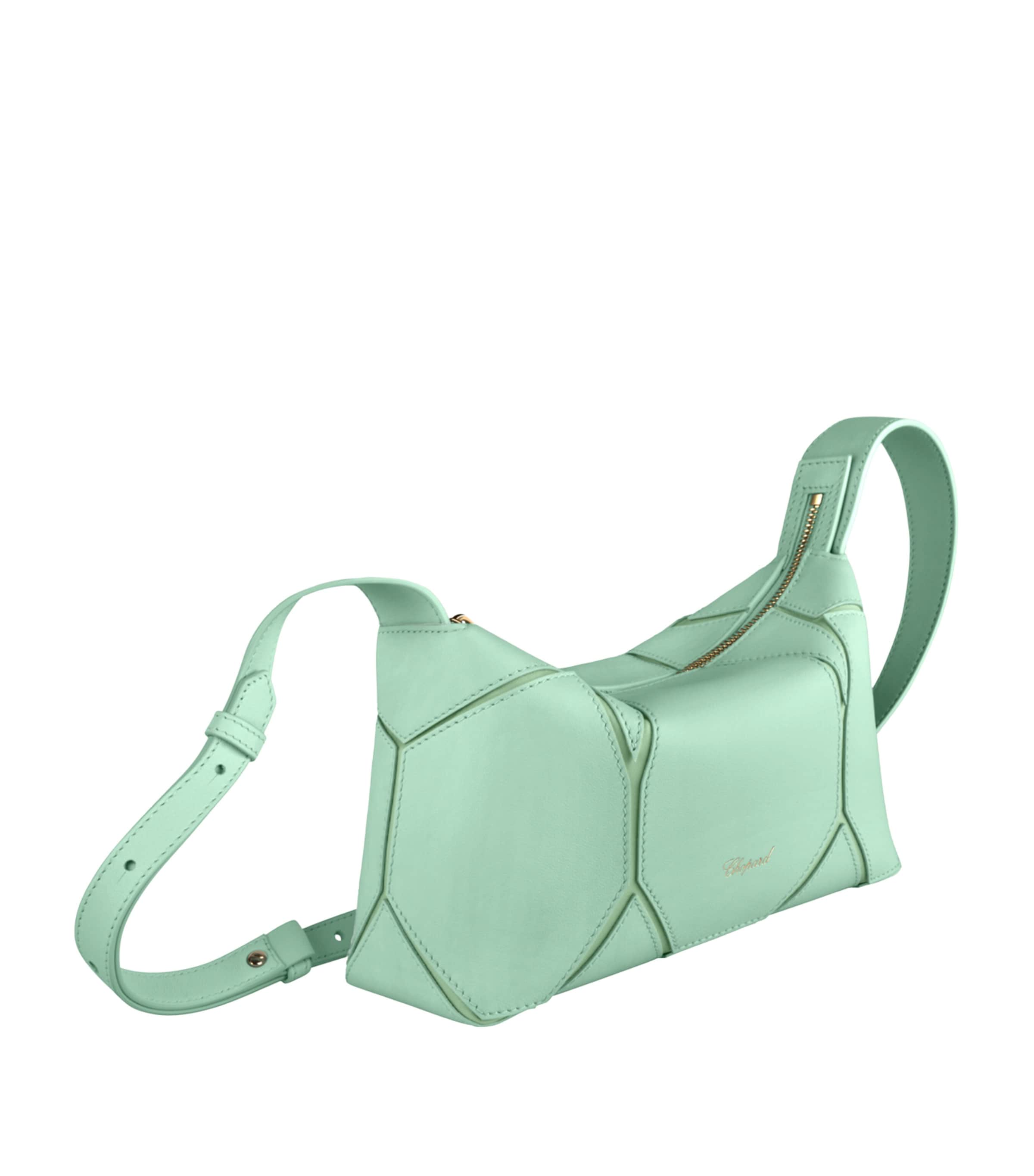 Grained Calfskin Diamond Cross-Body Bag GREEN Image 2