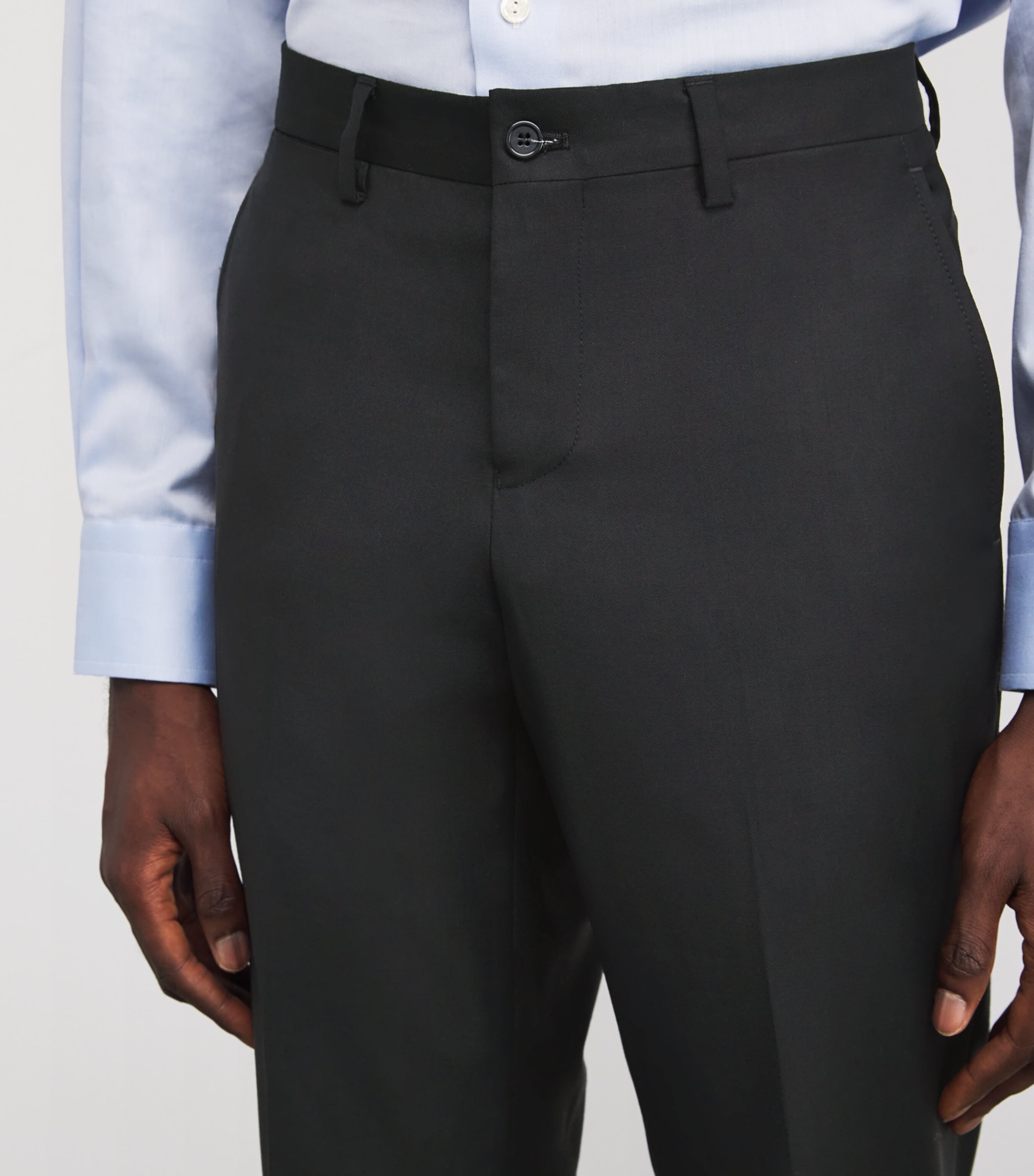 Virgin Wool Tailored Trousers 999 Image 6