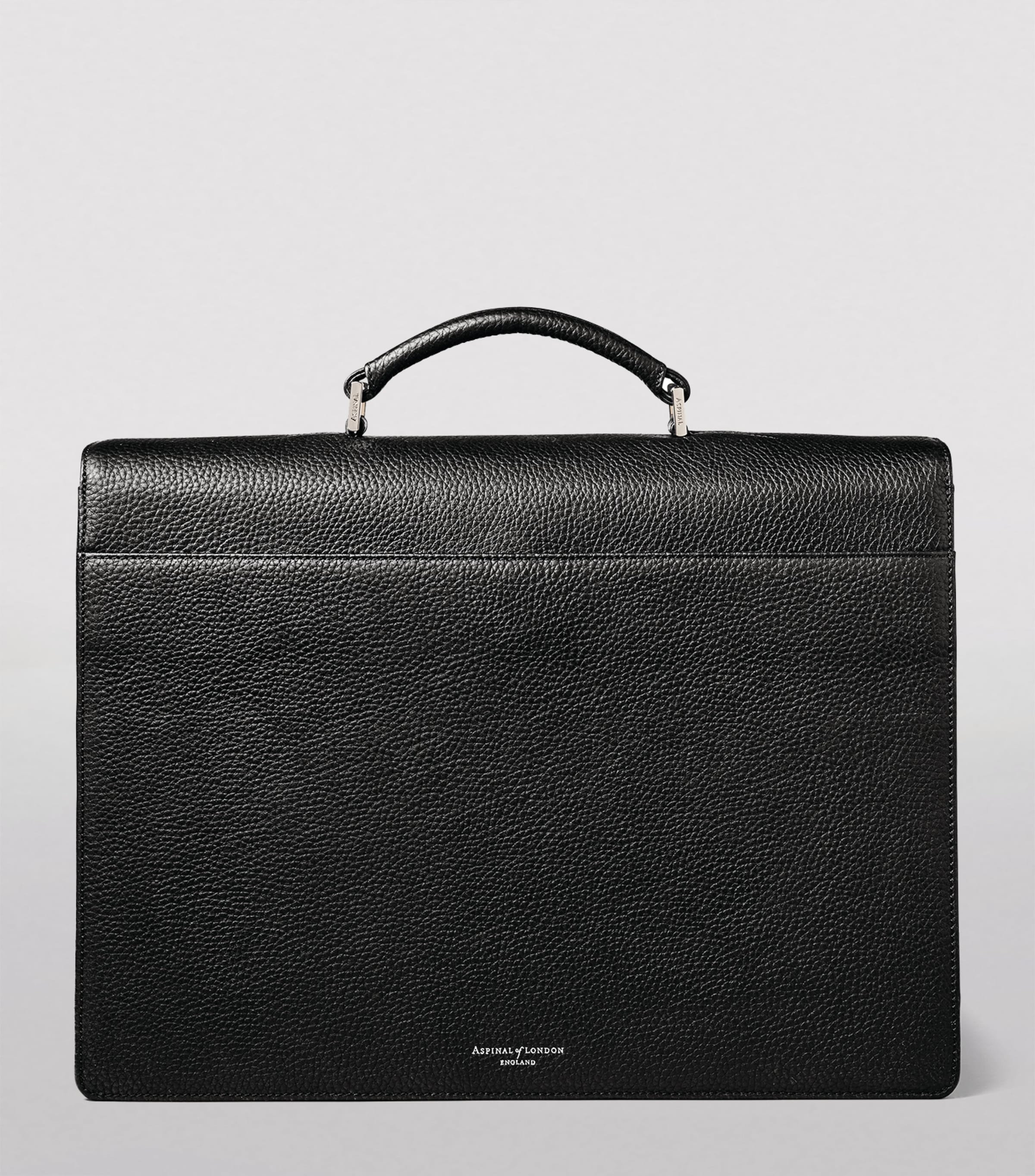 Leather City Laptop Briefcase BLACK Image 3