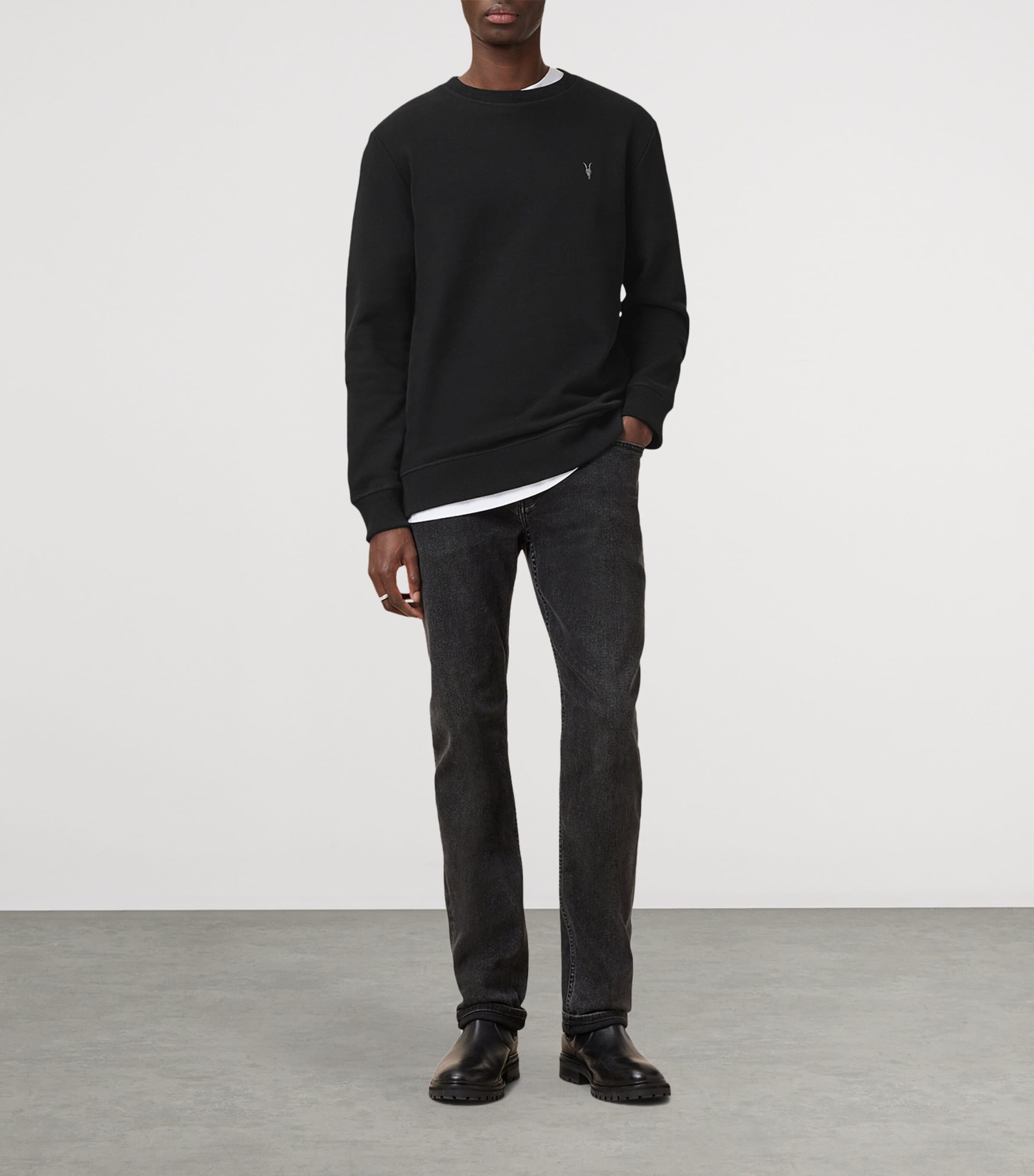 Organic Cotton Raven Sweatshirt BLACK Image 2