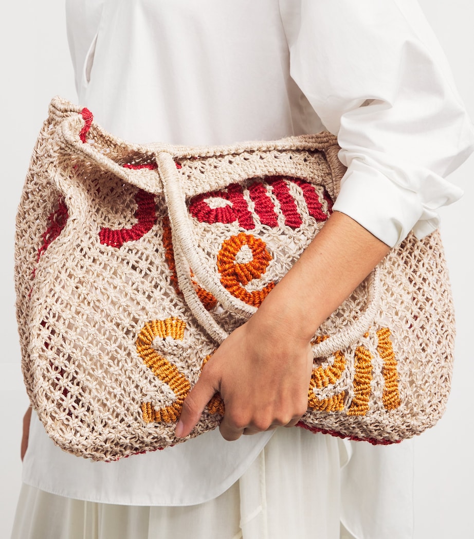 Medium Jaime Le Soleil Tote Bag NAT SCRLT TNGO HONEY Image 5