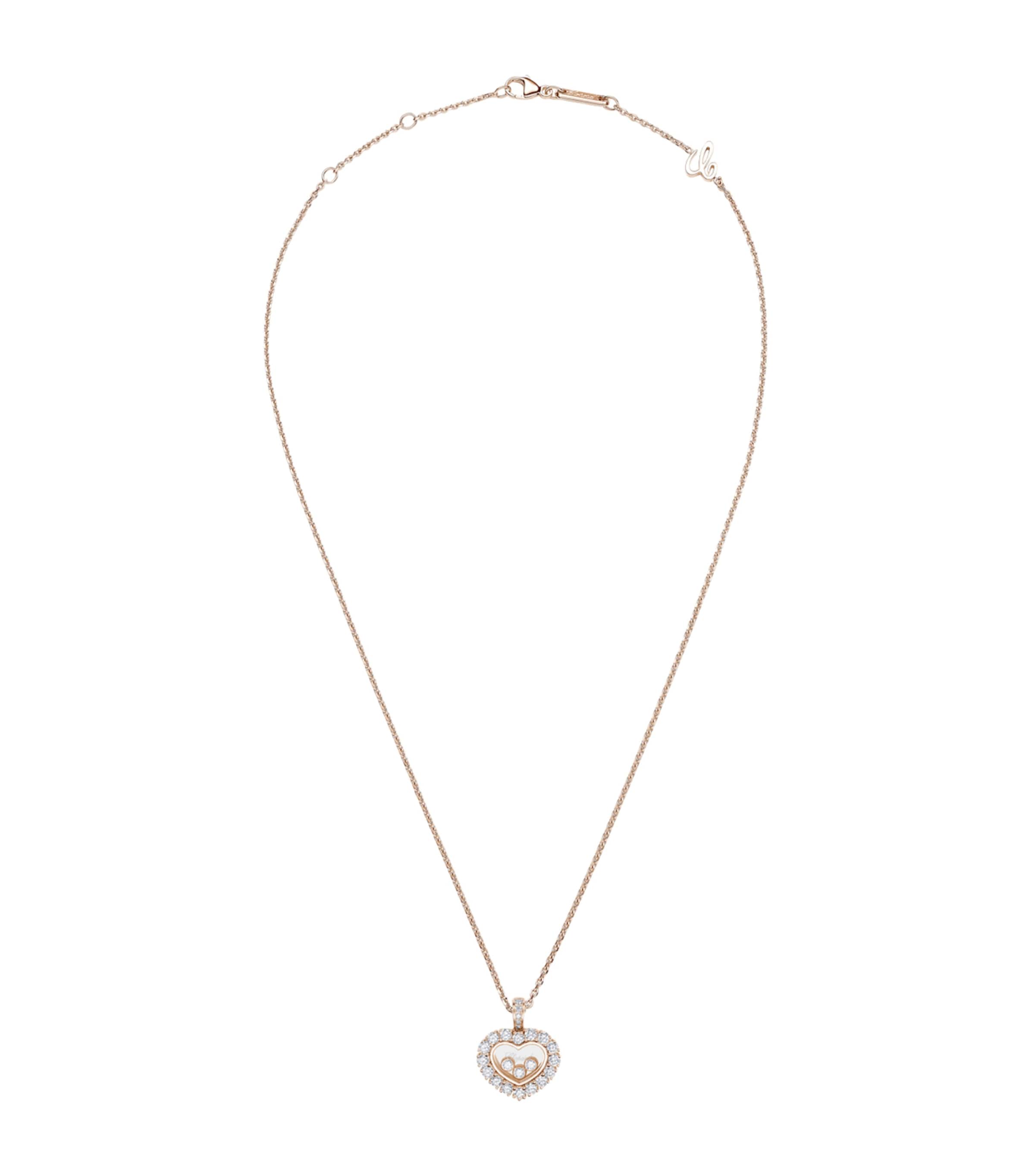 Rose Gold and Diamond Happy Diamonds Icons Joaillerie Pendant Necklace 18K ROSE GOLD Image 1