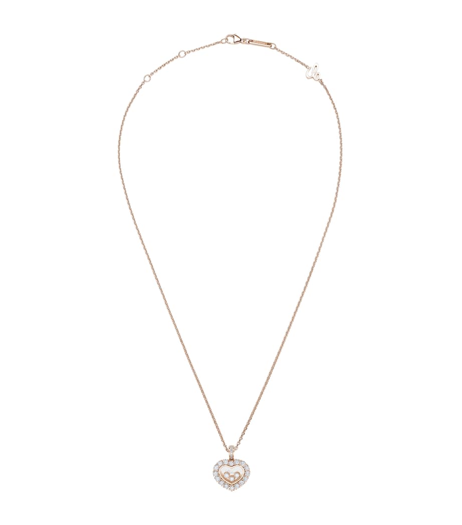 Rose Gold and Diamond Happy Diamonds Icons Joaillerie Pendant Necklace 18K ROSE GOLD Image 1
