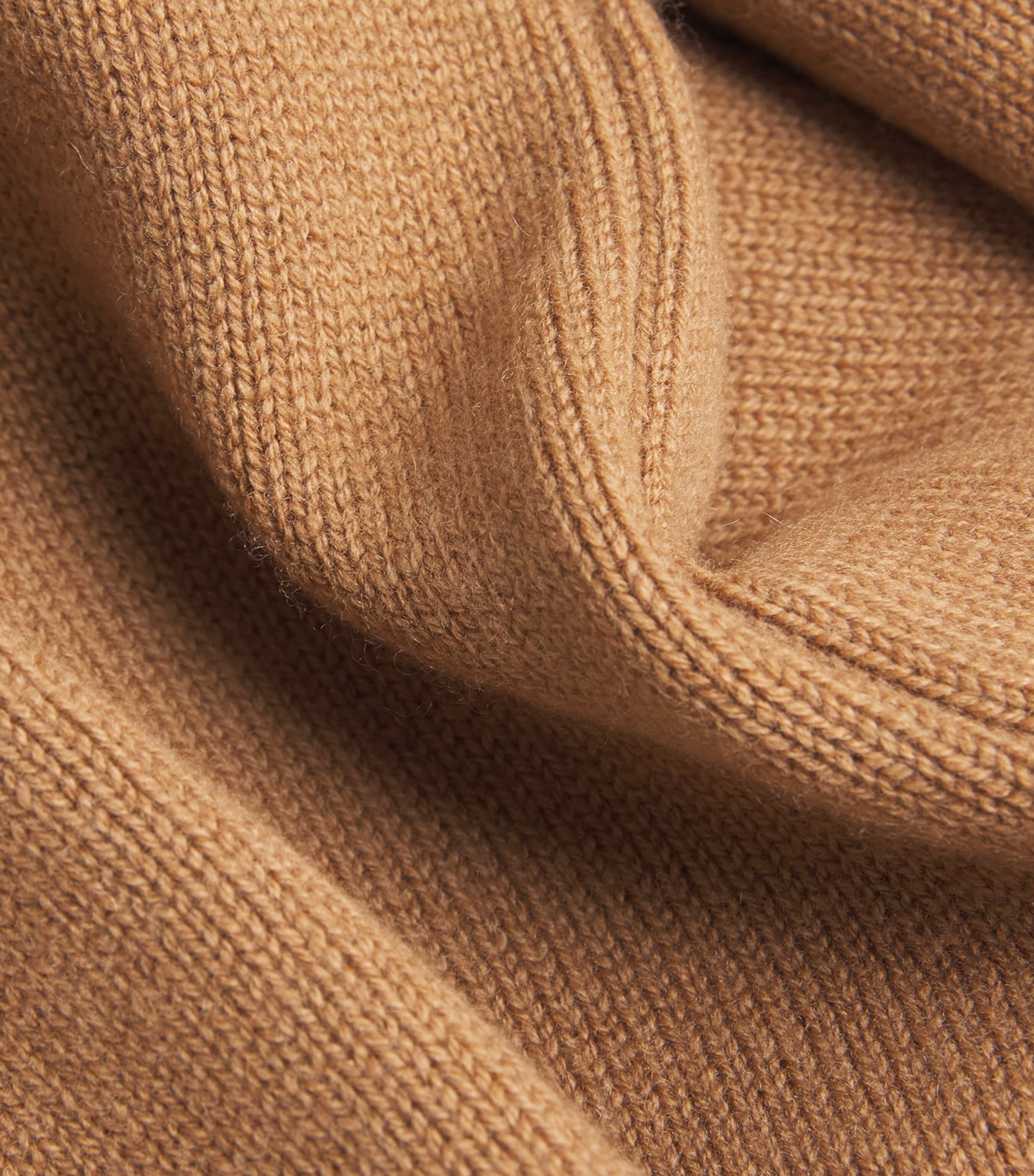 Wool-Cashmere Quarter-Zip Sweater 421BROWN Image 5