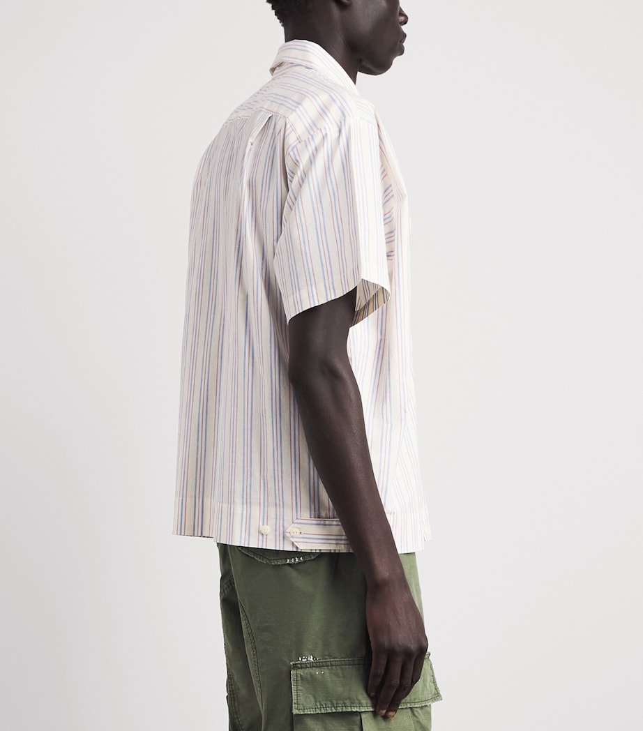Cherry Los Angeles Mens Stripe Western Mechanic Shirt Image 5