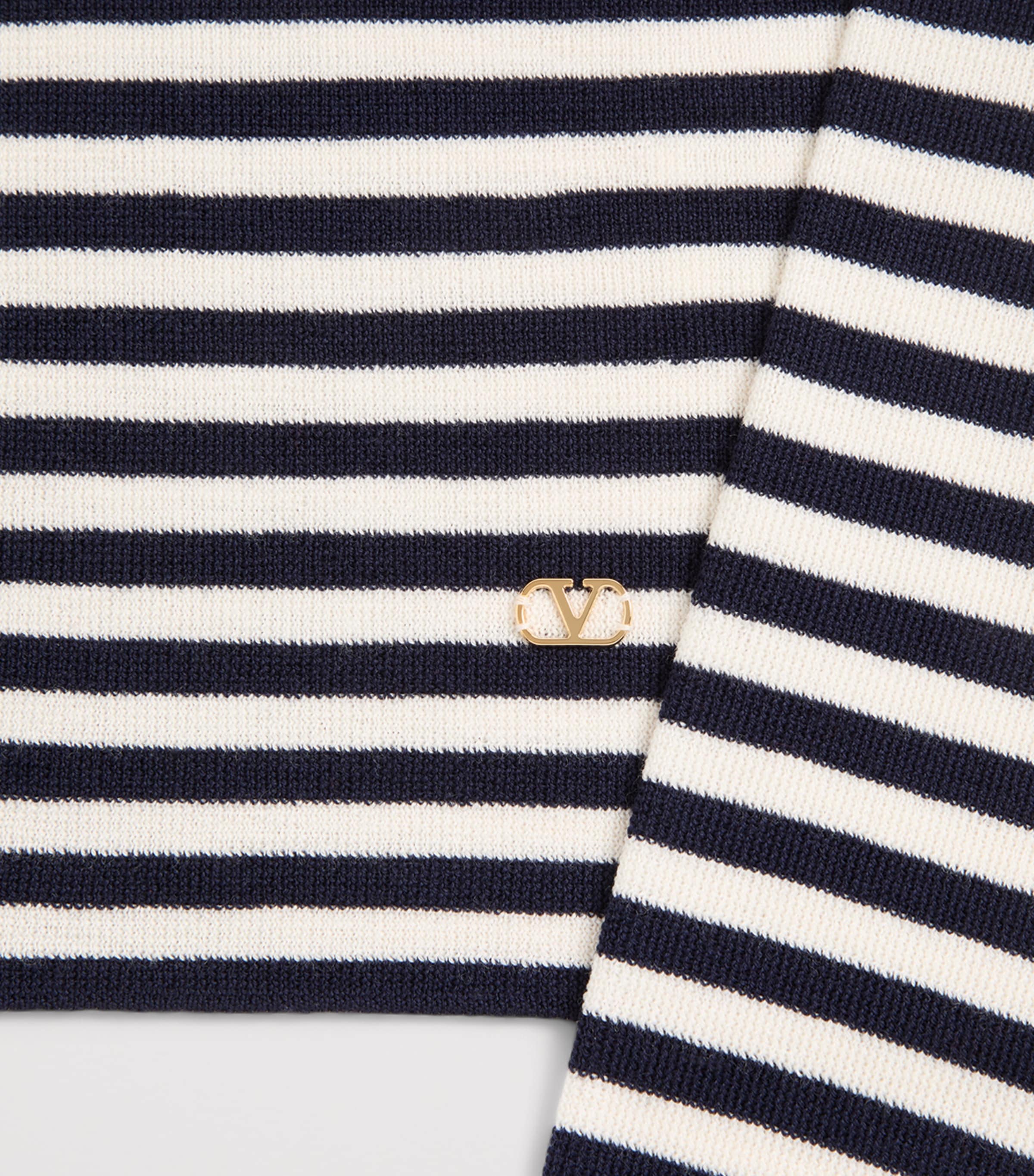 Wool Stripe VLogo Sweater 6A1 Image 3