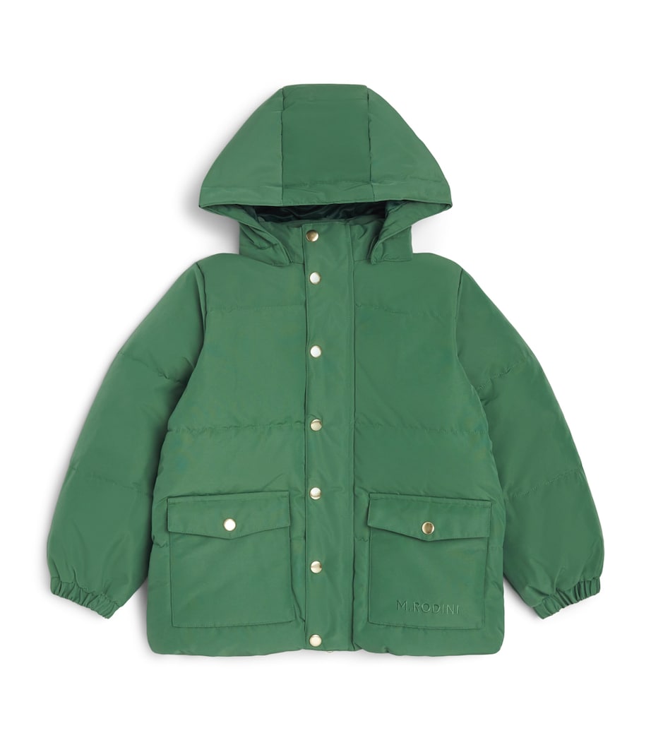 Mini Rodini Puffer Jacket (3-11 Years) Green Image 1