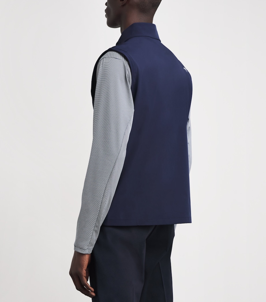 KJUS Mens Downswing Wind Vest Atlat Blue Image 5