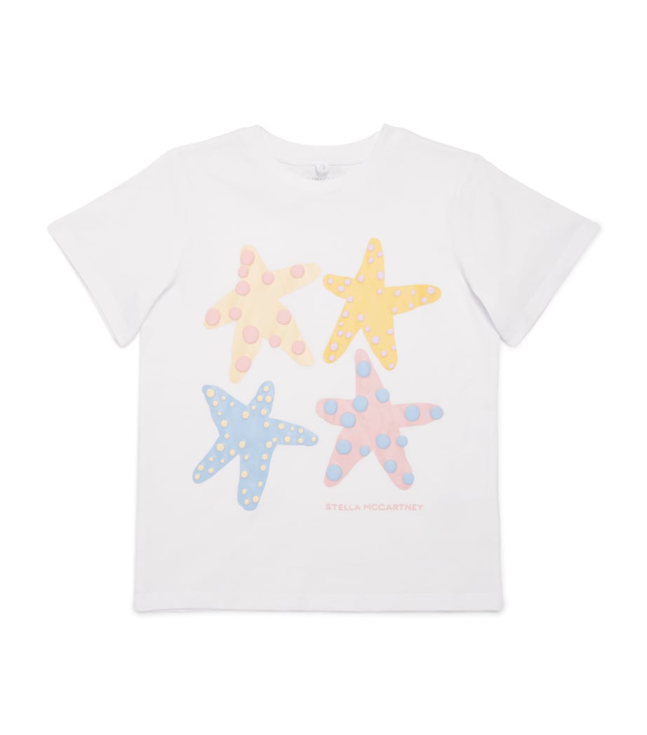 Stella McCartney Kids Organic Cotton Starfish T-Shirt (2-14+ Years) Image 1