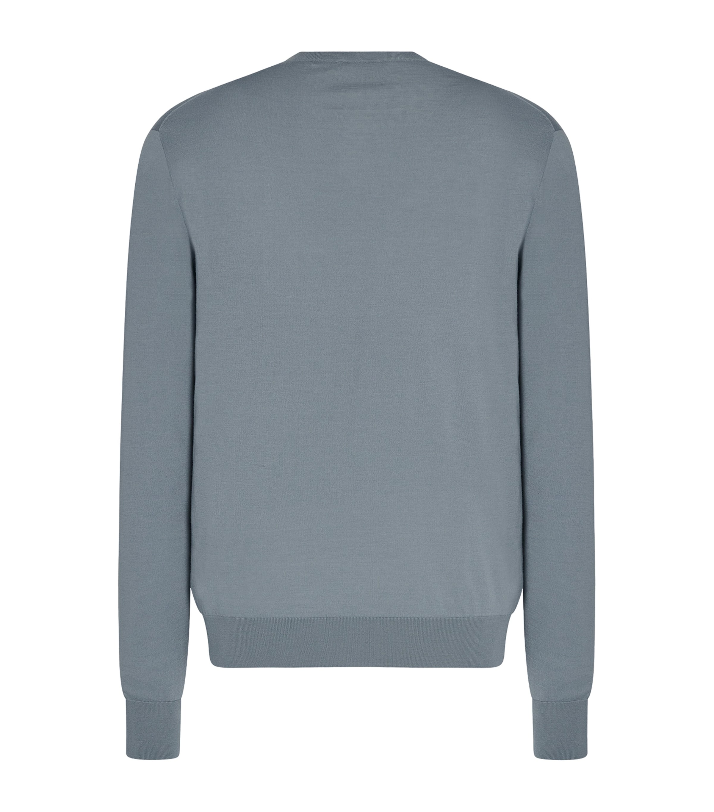 The Row Mens Senna Merino Wool Sweater Azure Grey Image 2