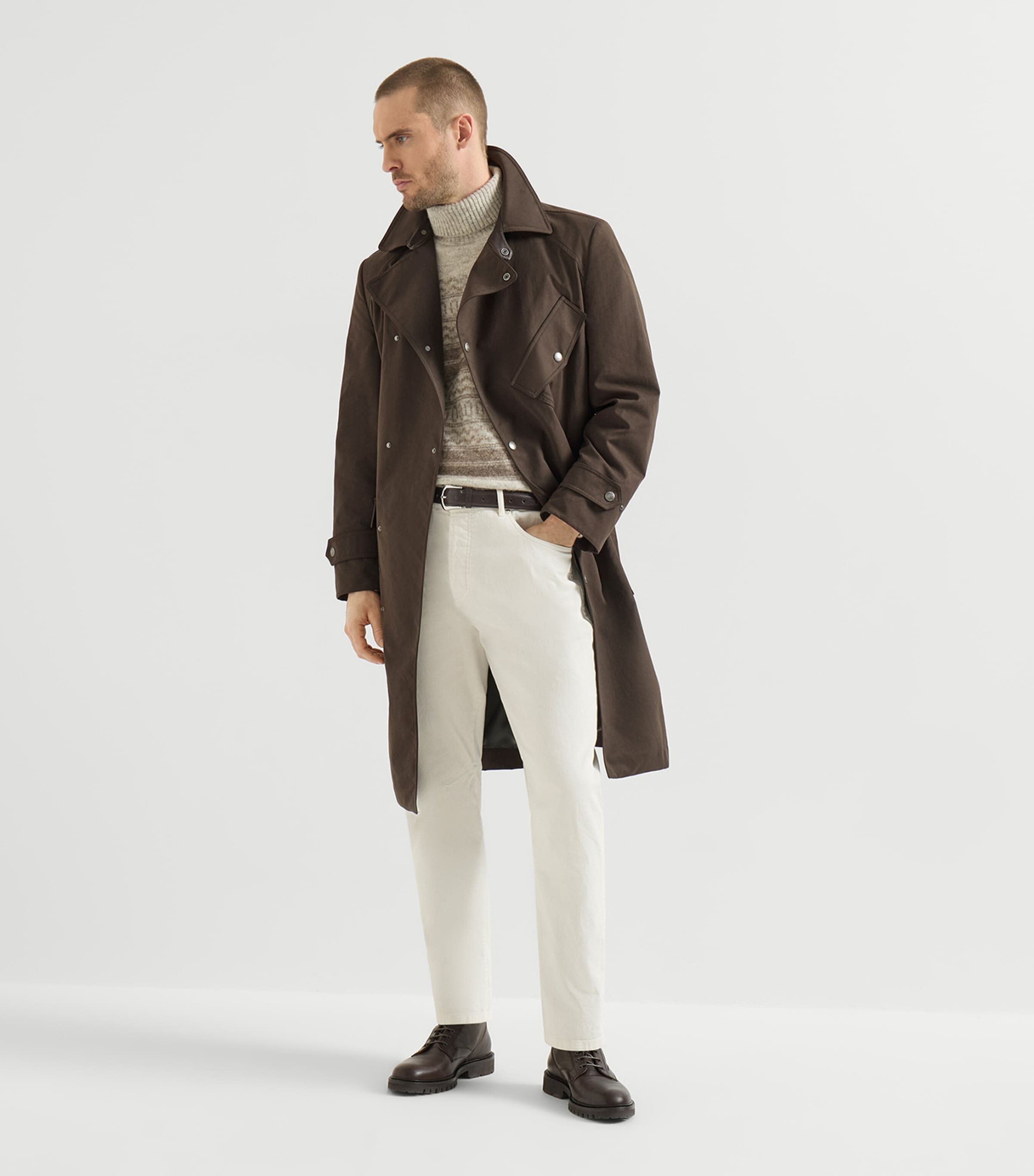 Brunello Cucinelli Mens Comfort Denim Five-Pocket Trousers Image 2