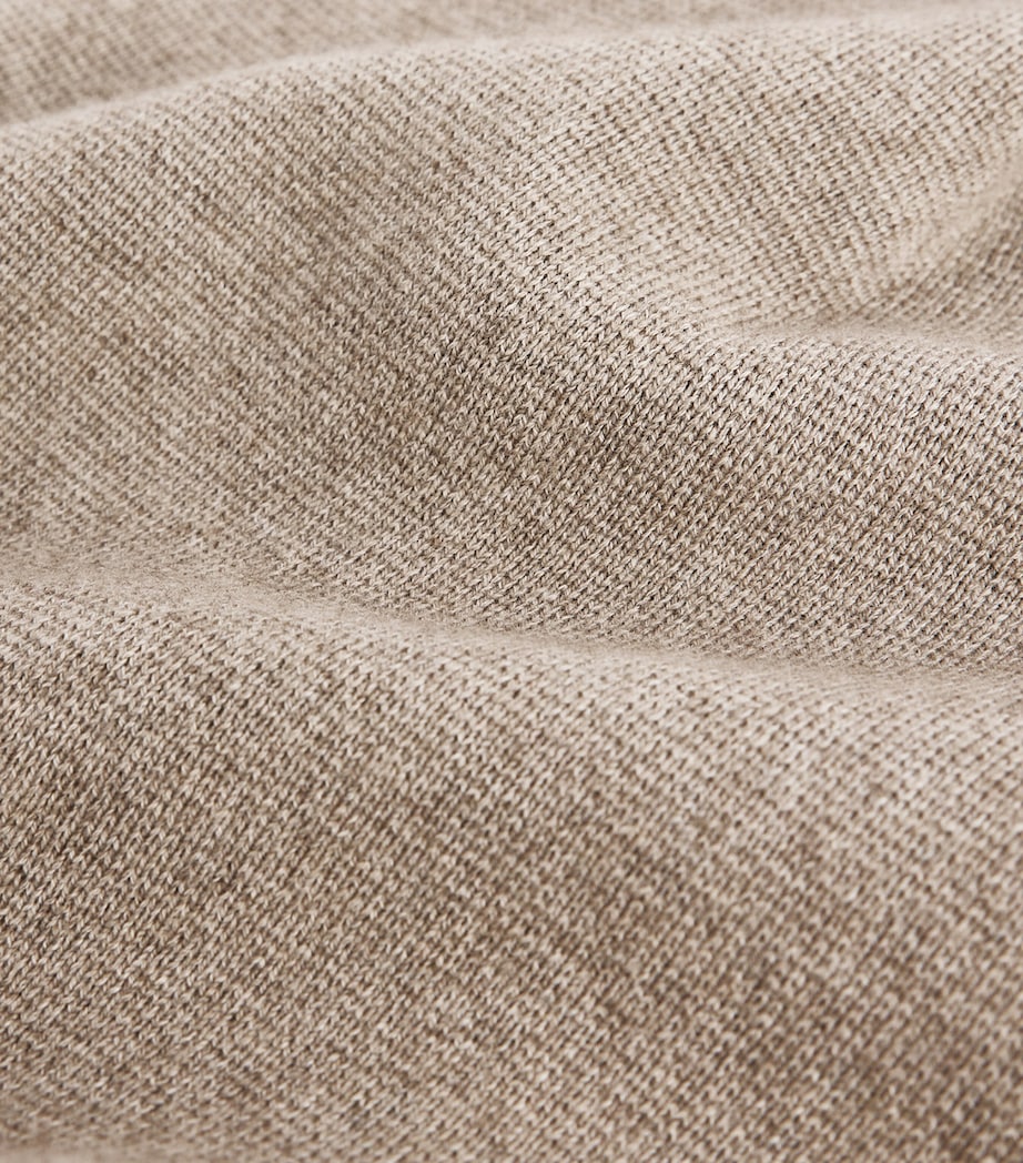 Dunhill Mens Cotton-Cashmere Knitted Athluxury Shorts Natural Image 3