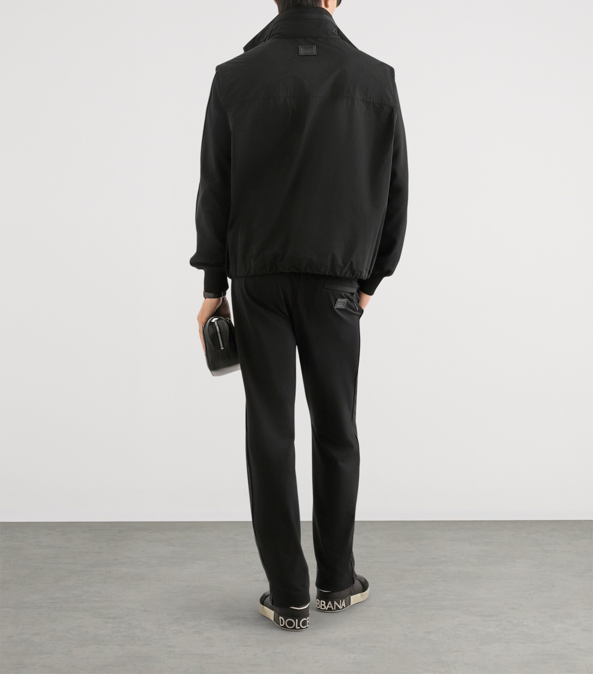 Dolce&Gabbana Mens Straight Tailored Sweatpants Black Image 4