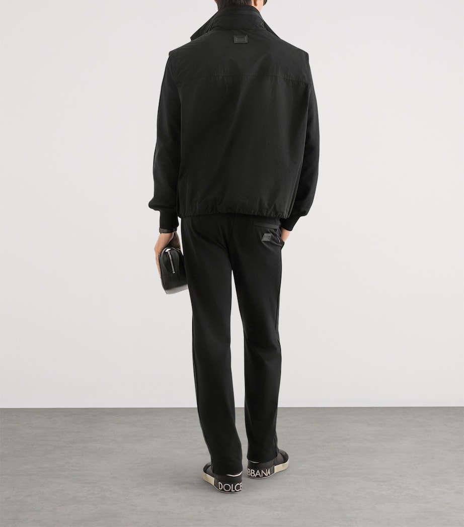 Dolce&Gabbana Mens Straight Tailored Sweatpants Black Image 4