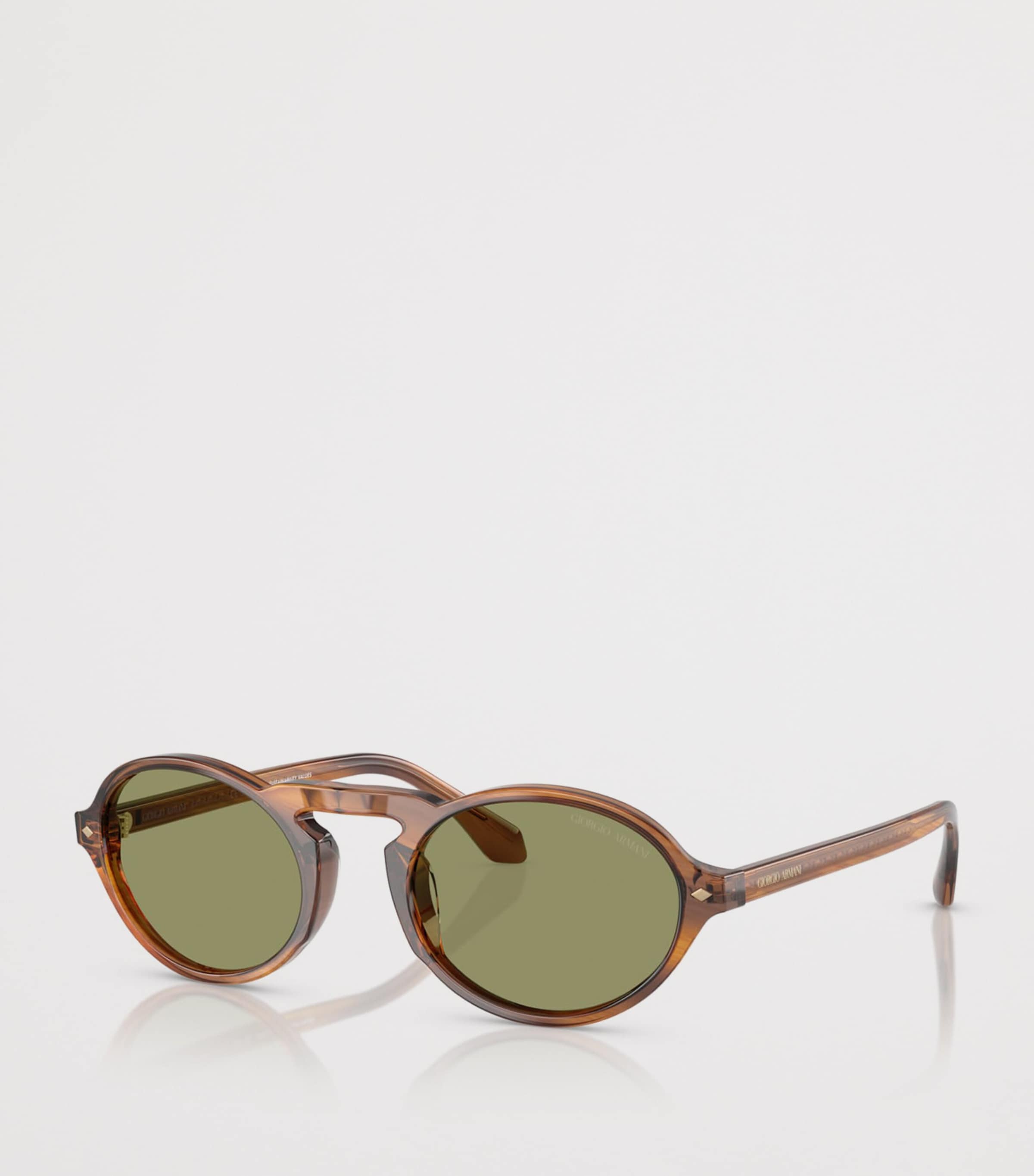 Giorgio Armani Tortoiseshell Oval Sunglasses Image 2