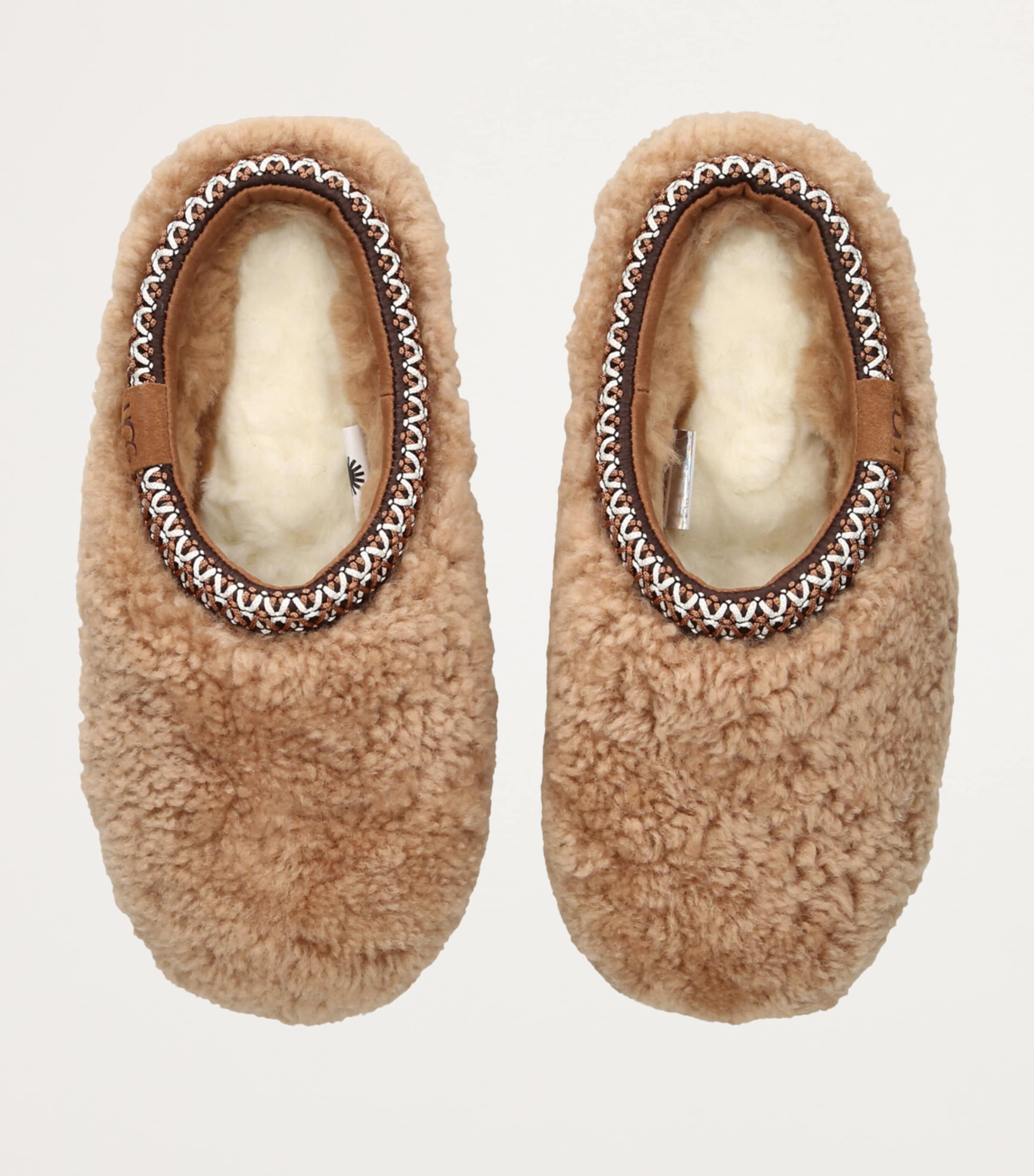 Sheepskin Tasman Maxi Curly Slippers BROWN Image 4