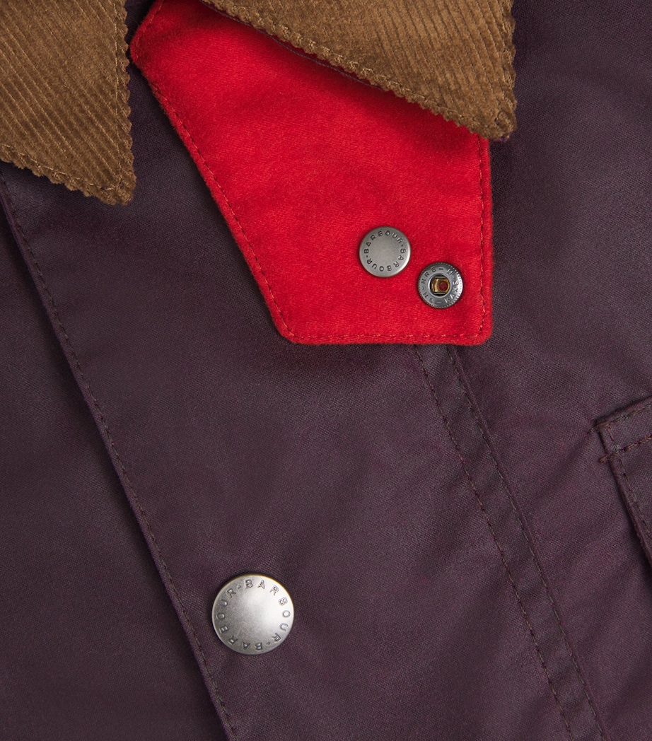 x Paul Smith Transport Waxed Jacket GRAPE Image 5
