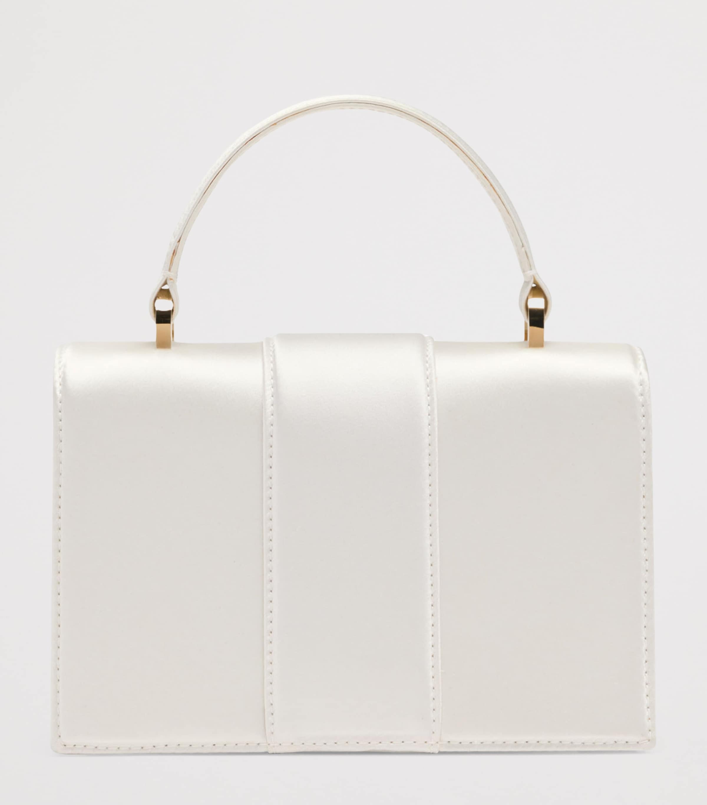 Malone Souliers Mini Satin Audrey Top-Handle Bag Ivory Image 4