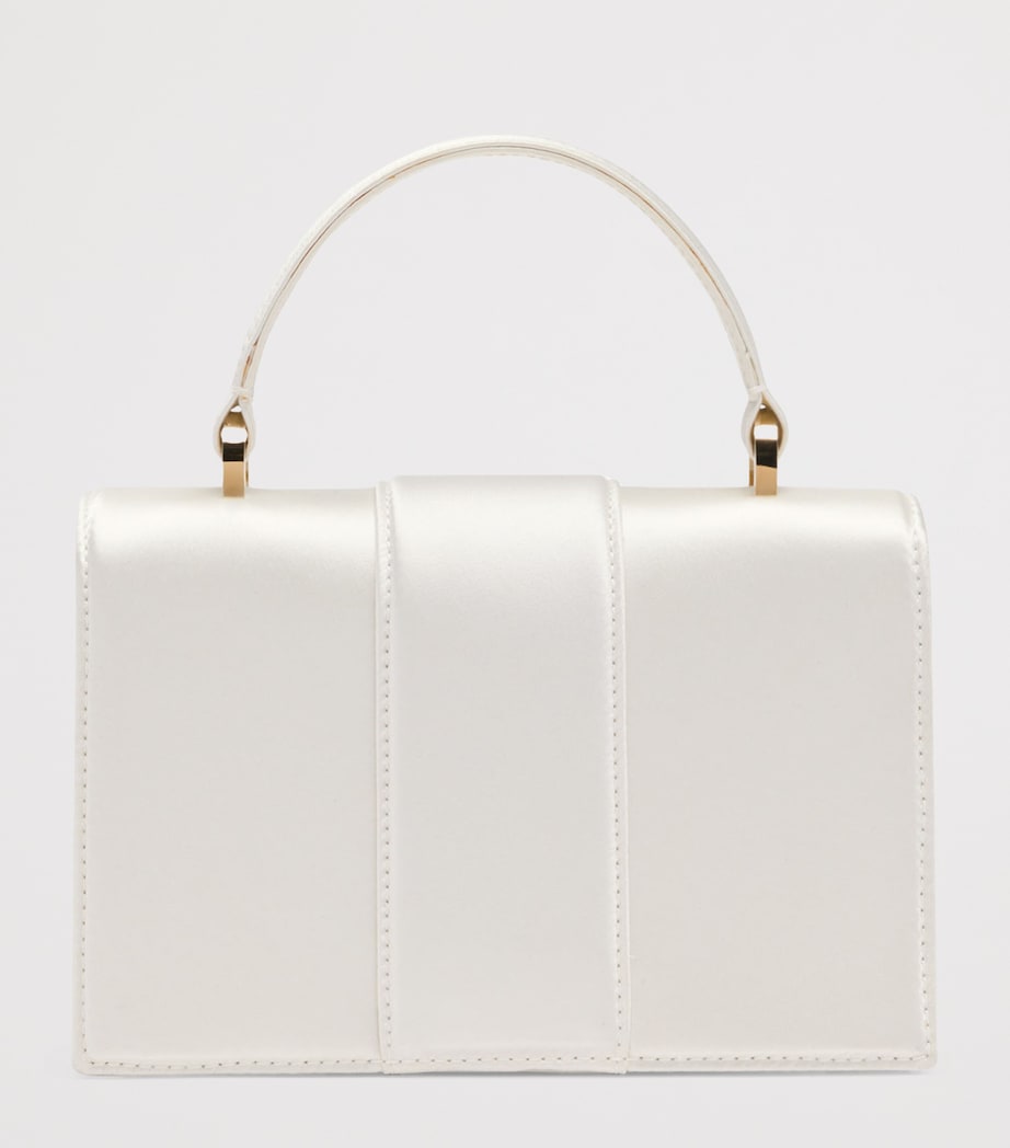 Malone Souliers Mini Satin Audrey Top-Handle Bag Ivory Image 4