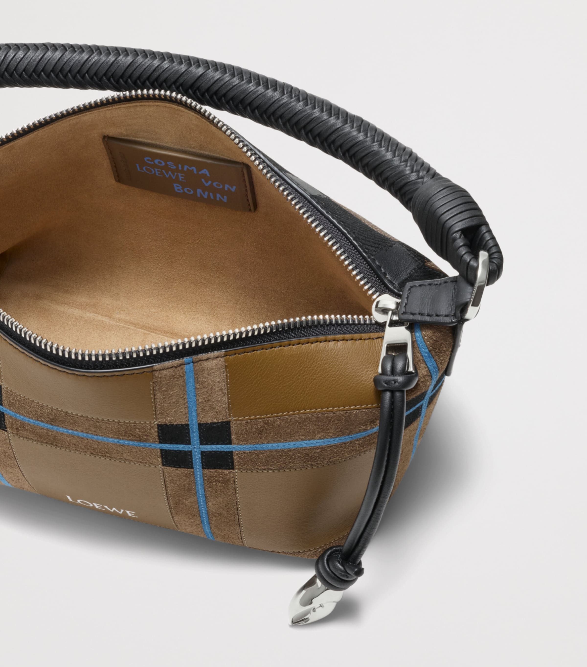 LOEWE x Cosima Von Bonin Leather Cala Top-Handle Bag Brownish Green/multi Image 6